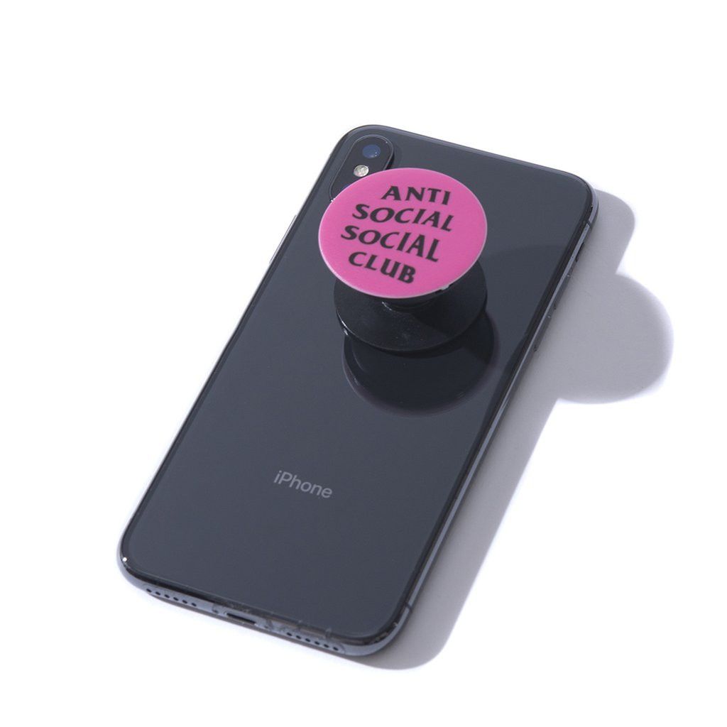 Anti Social Social Club DS Black ASSC Hold My Phone Pink Cell Holder BAPE KITH KAWS Size ONE SIZE - 2 Thumbnail