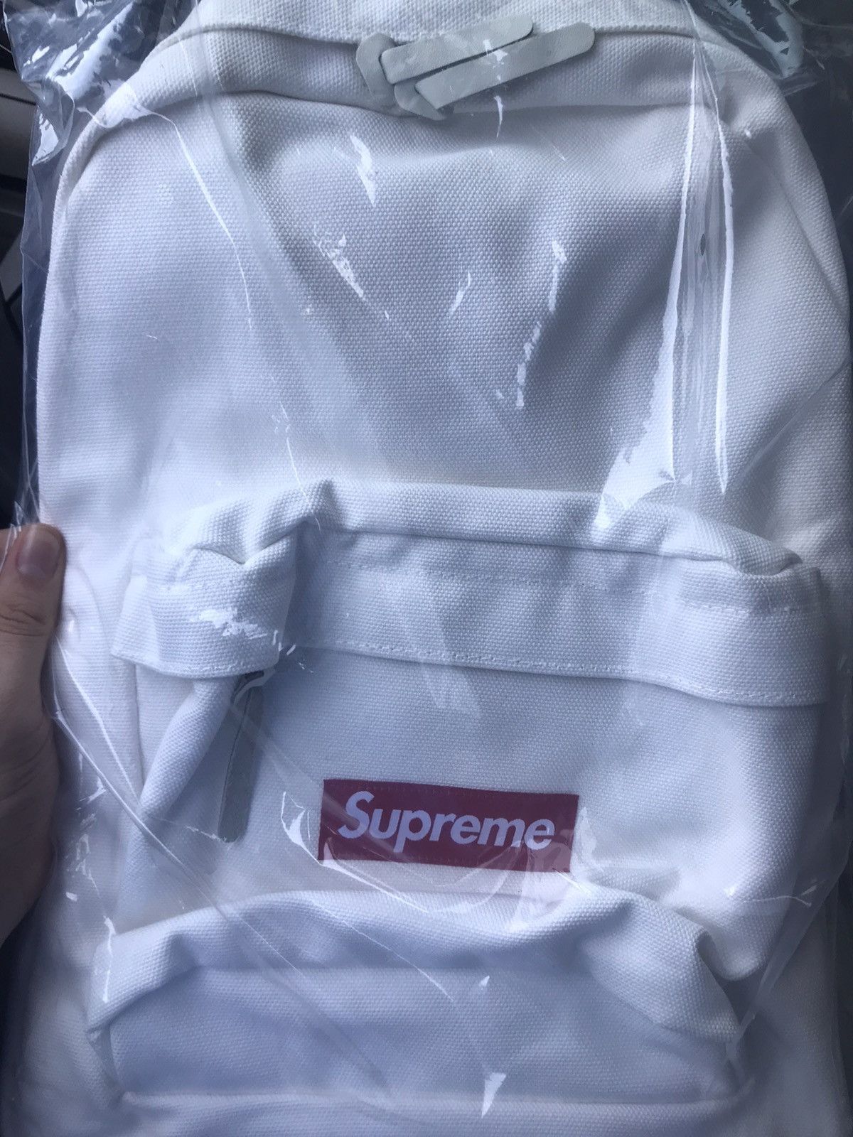 Supreme Canvas Backpack FW20 (White) Supreme 