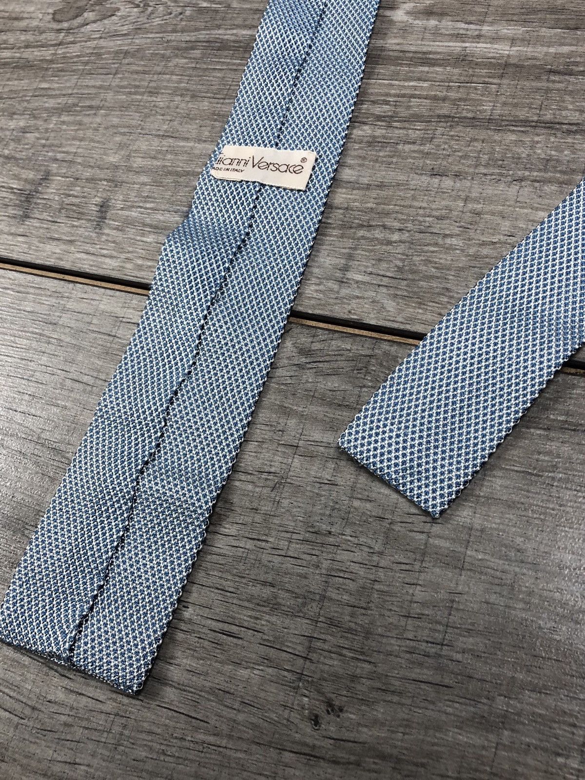 Versace × Vintage Vintage 80s Versace Square Silk Tie Rare Adolf Style Size ONE SIZE - 3 Thumbnail
