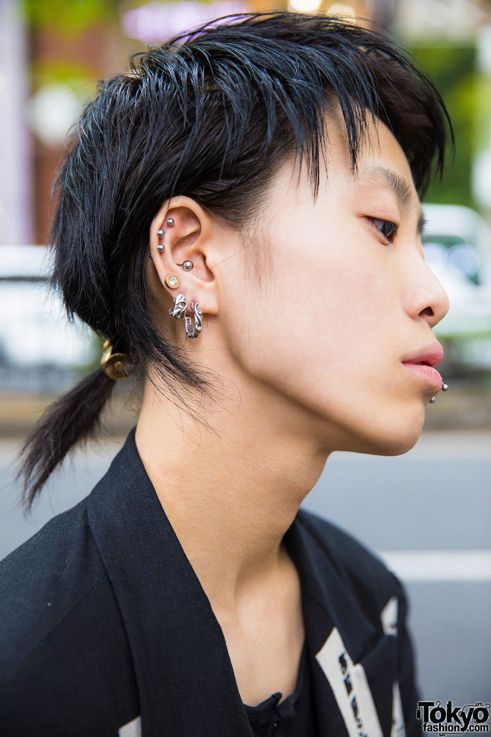 Chrome Hearts Chrome Hearts Plus Hoop Earring With 14k Gold Back Tip Grailed
