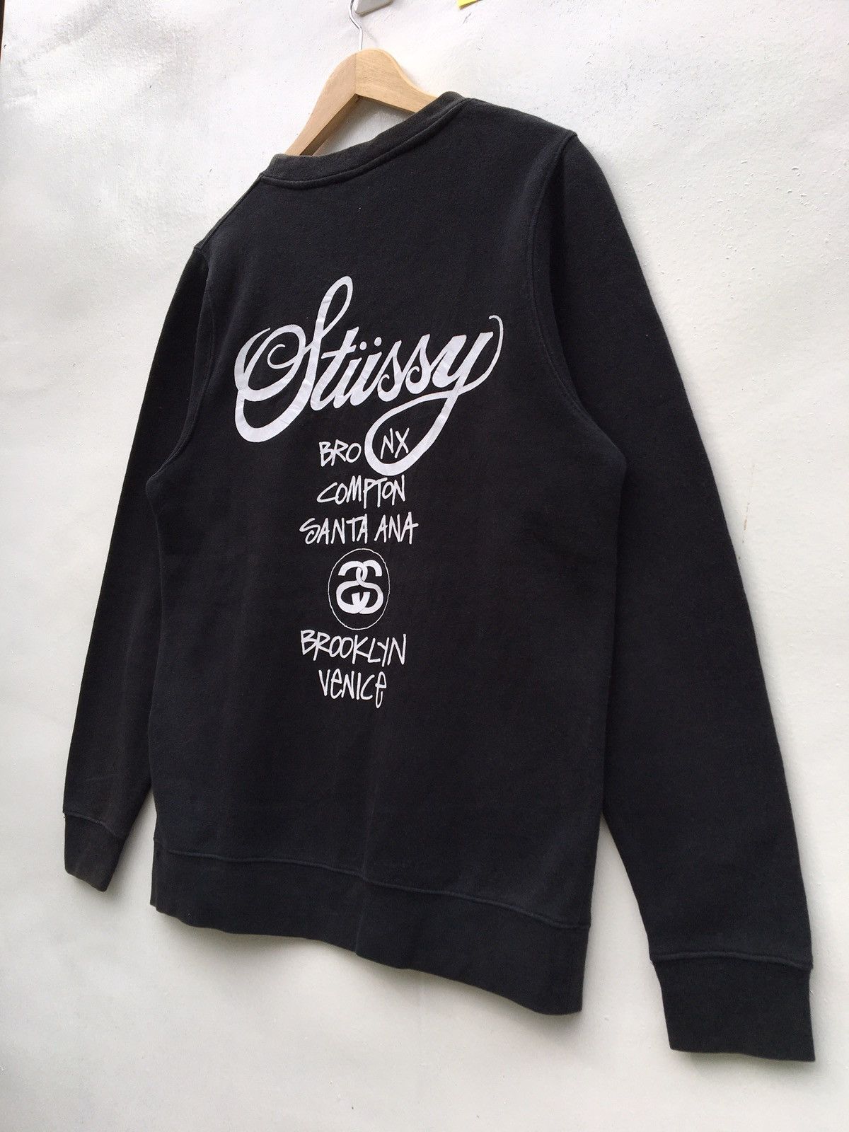 Stussy Stussy BigLogo Paris New York Spellout Sweatshirt Size US S / EU 44-46 / 1 - 4 Thumbnail