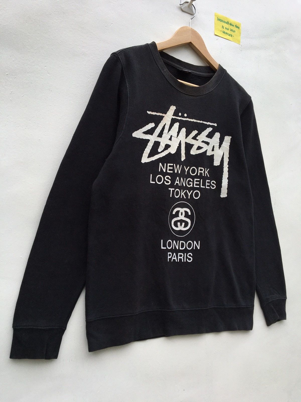 Stussy Stussy BigLogo Paris New York Spellout Sweatshirt Size US S / EU 44-46 / 1 - 6 Thumbnail