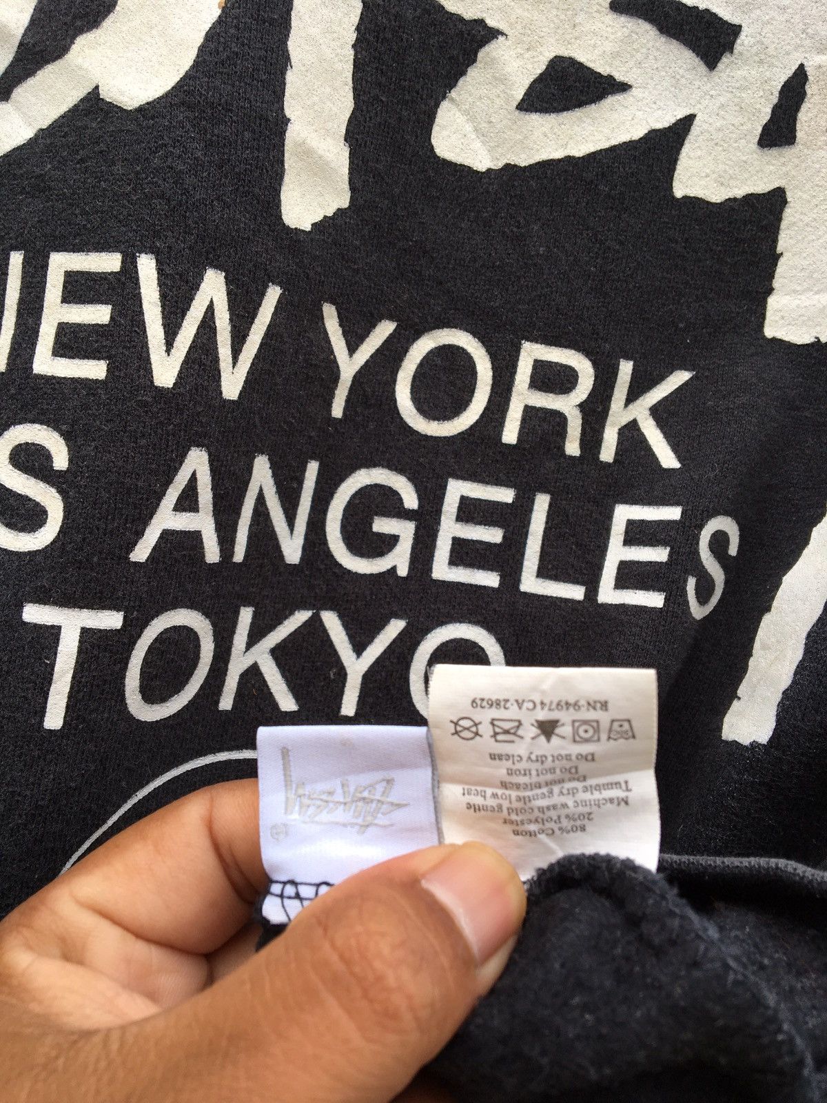Stussy Stussy BigLogo Paris New York Spellout Sweatshirt Size US S / EU 44-46 / 1 - 13 Thumbnail