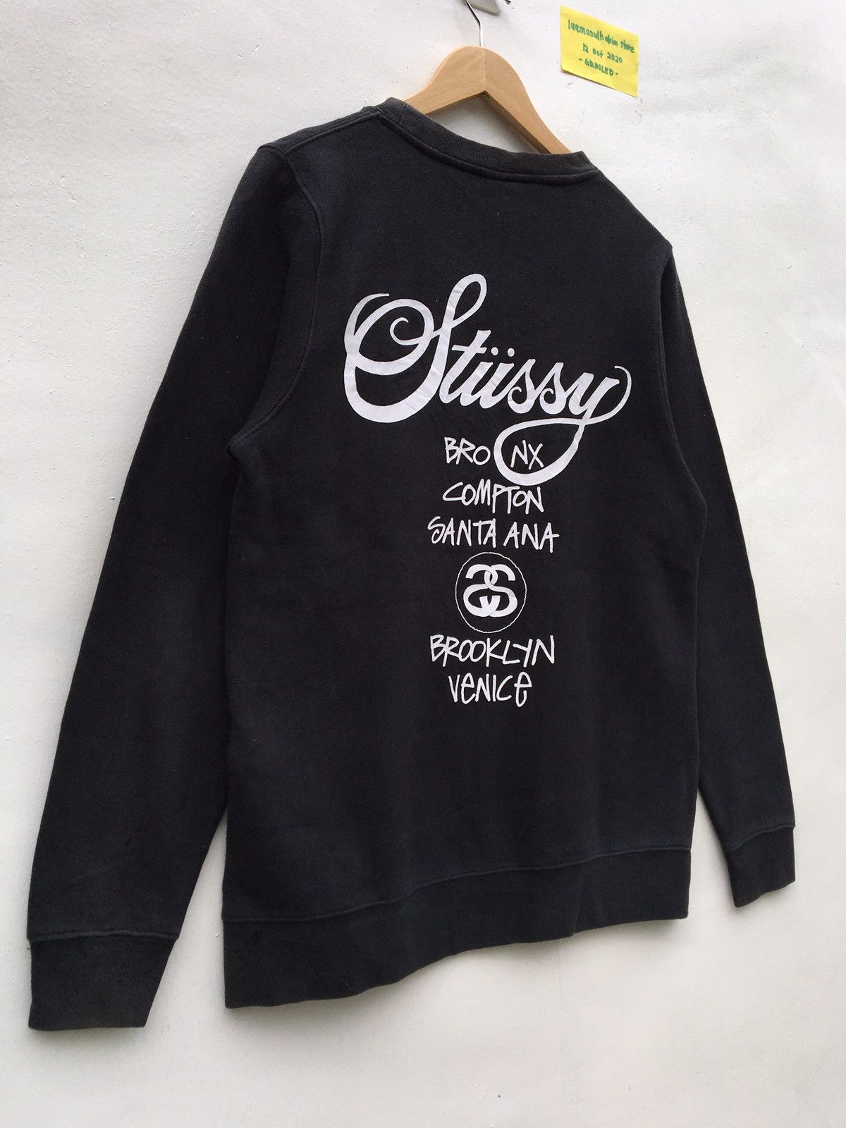 Stussy Stussy BigLogo Paris New York Spellout Sweatshirt Size US S / EU 44-46 / 1 - 3 Thumbnail