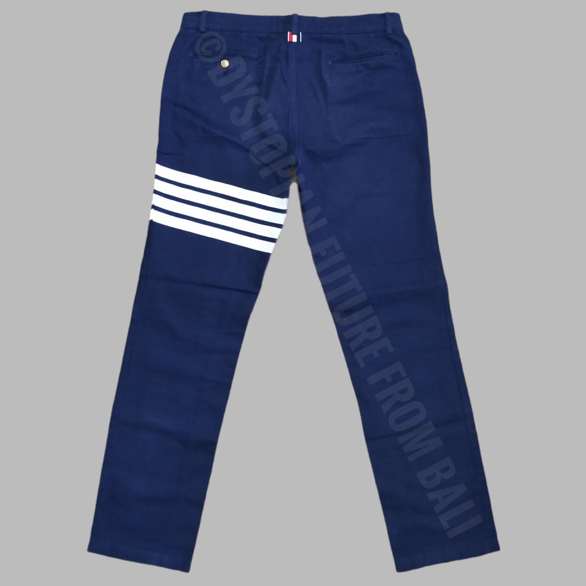 Thom Browne 4 Bar Canvas Trousers Size US 34 / EU 50 - 2 Thumbnail