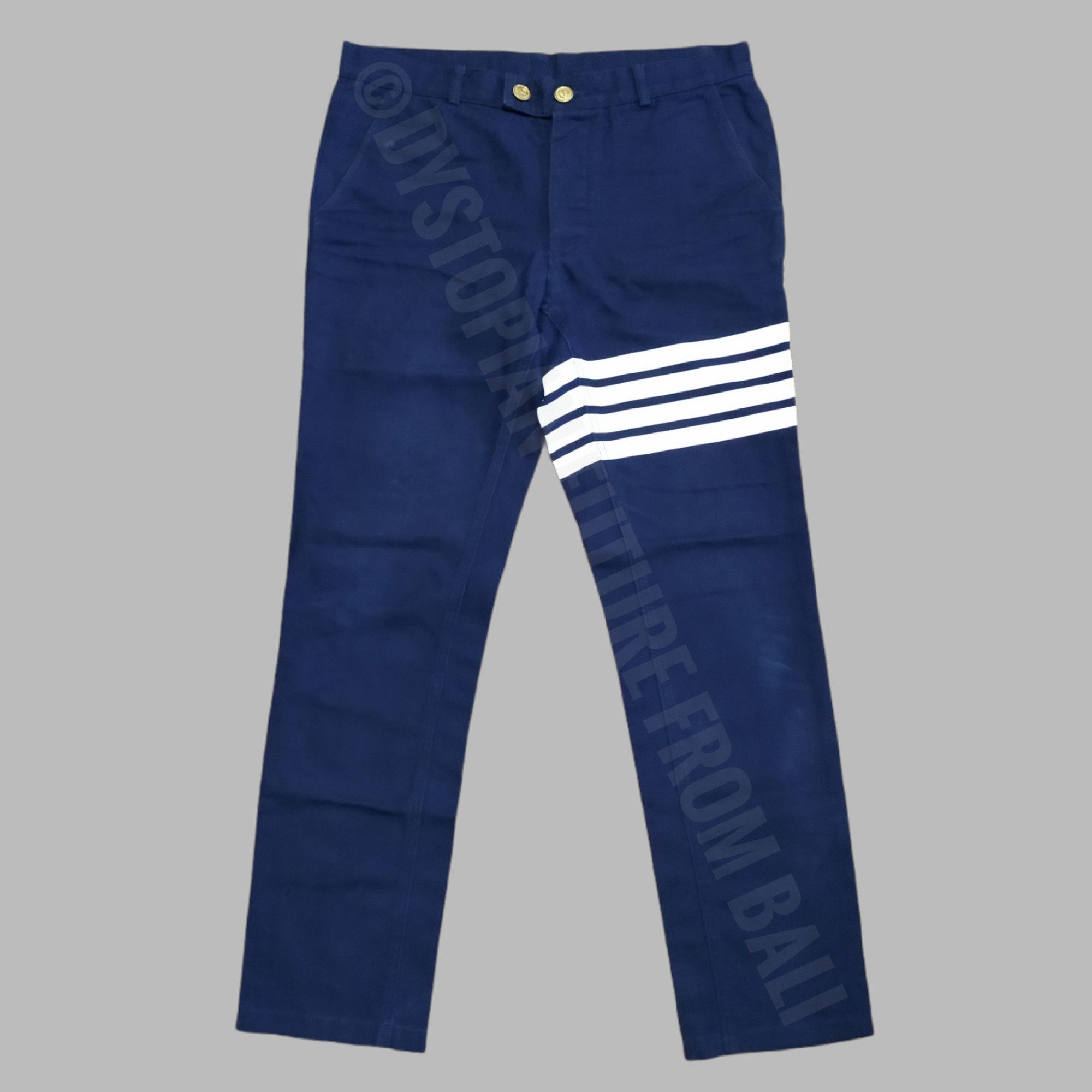 Thom Browne 4 Bar Canvas Trousers Size US 34 / EU 50 - 1 Thumbnail