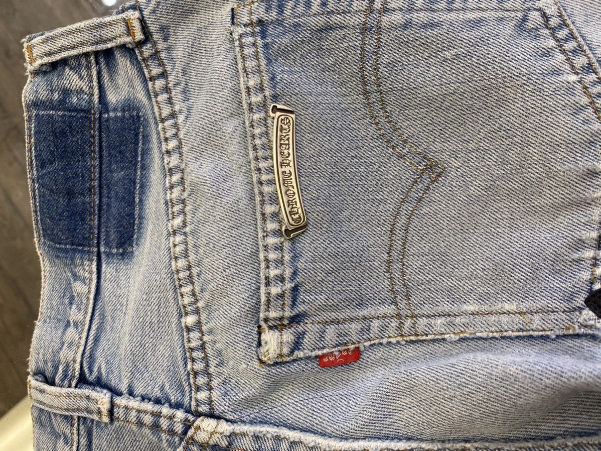 Chrome Hearts Chrome Hearts x Levis Cross Patchwork Denim Jeans | Grailed