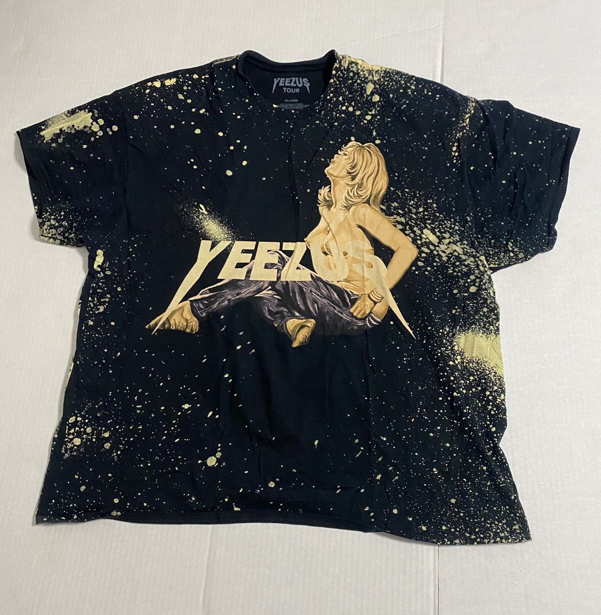 image of Kanye West x Yeezy Season Yeezus Las Vegas Splatter in Black, Men's (Size 2XL)