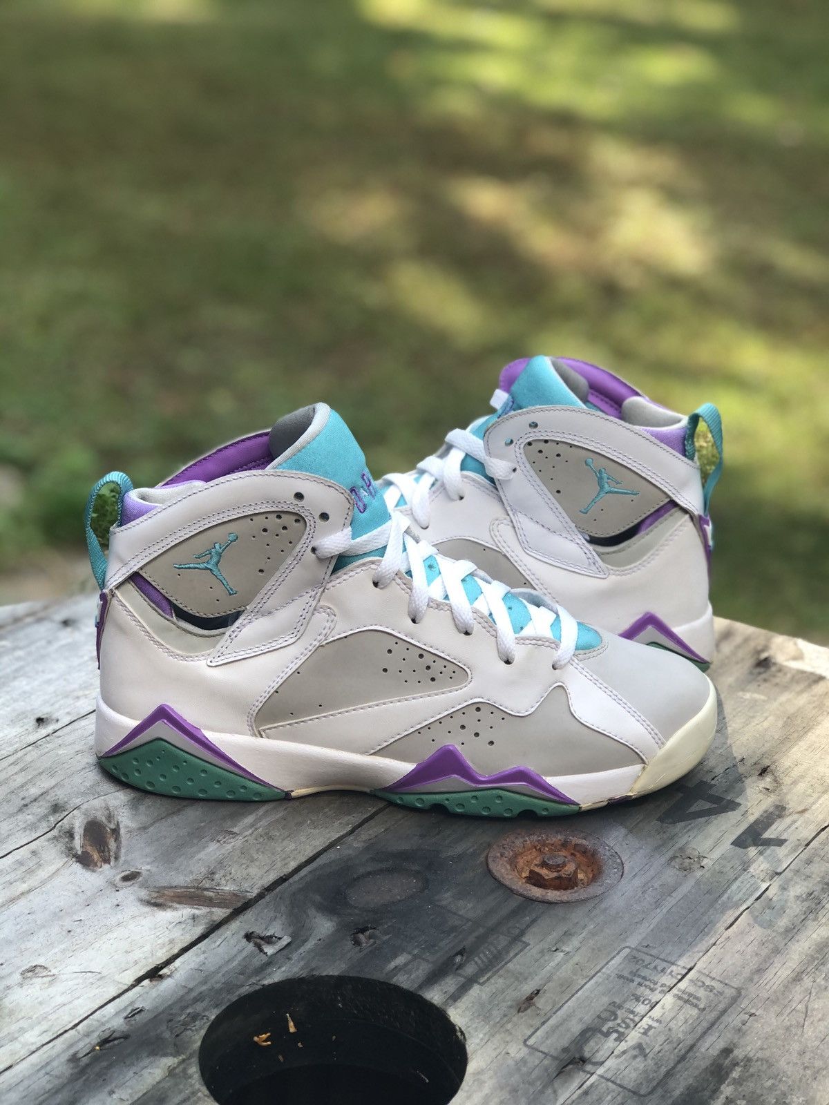 Air Jordan Retro GS Natural Grey Blue Size 442960-001