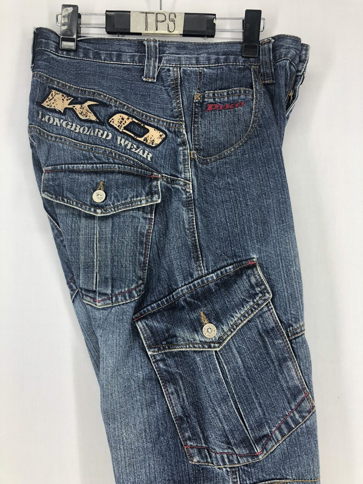 Japanese Brand PIKO jeans cargopant long board [PIKO] at back side Size US 28 / EU 44 - 6 Thumbnail