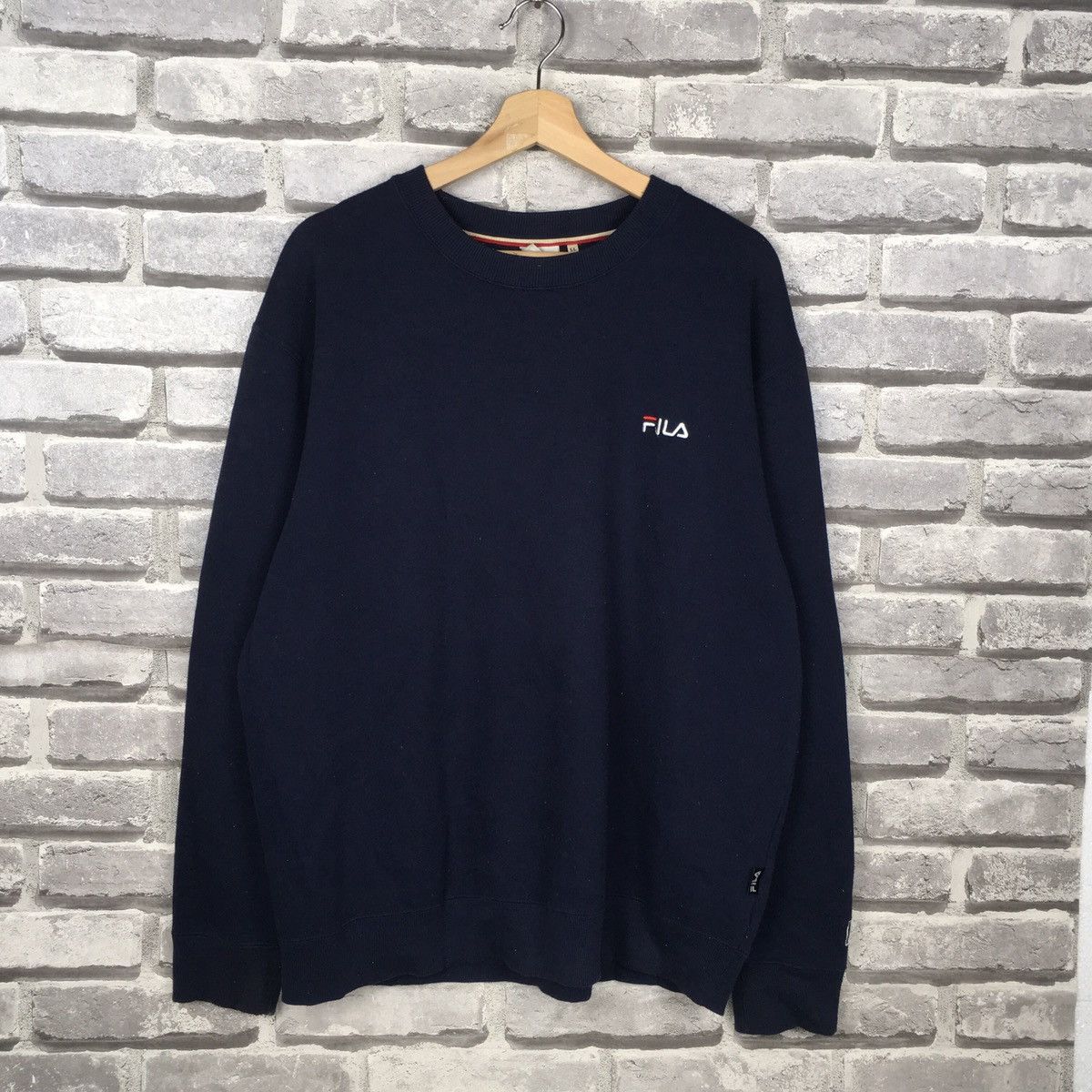 Vintage FILA Crewneck Sweatshirt Big Logo Embroidered