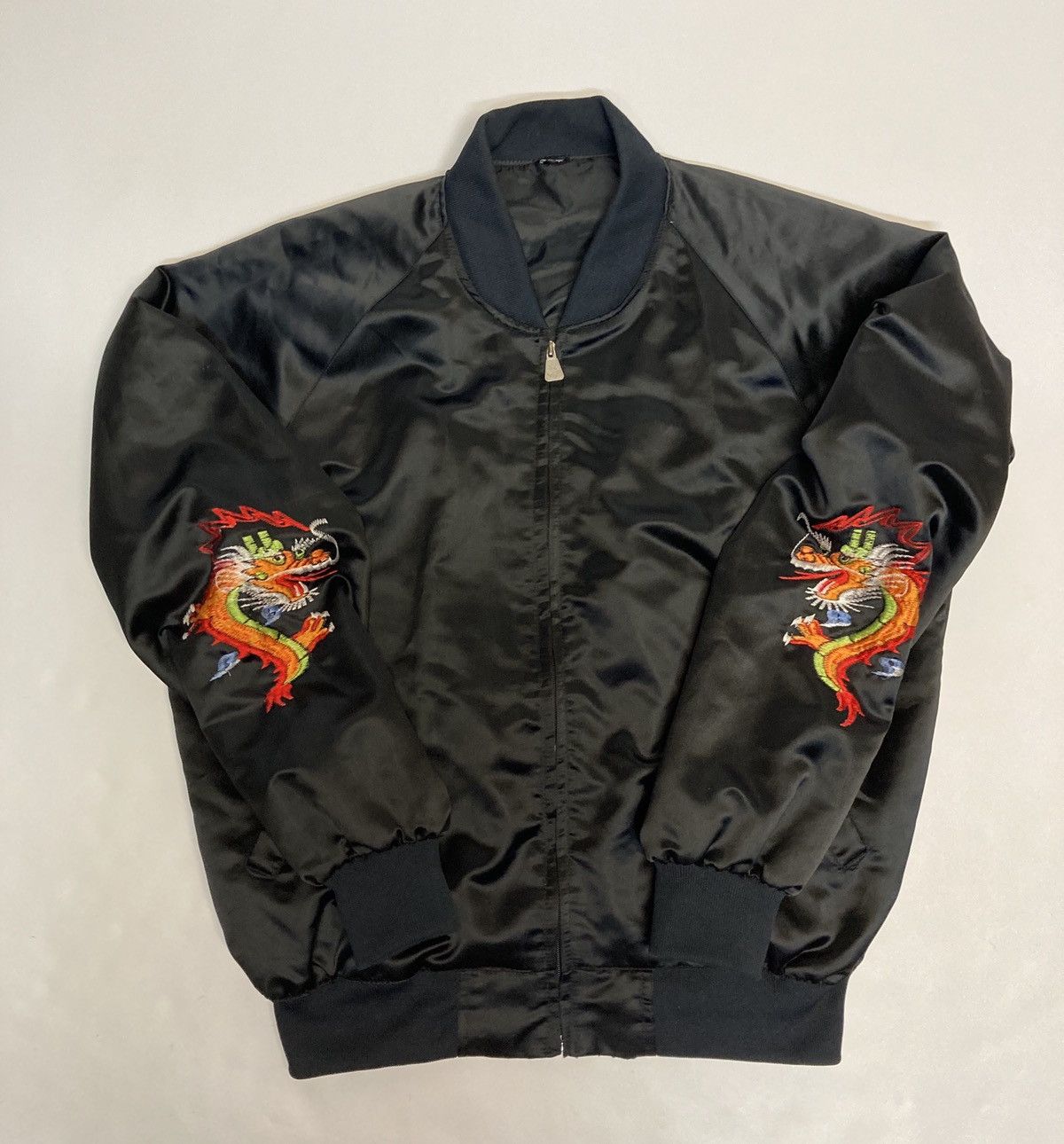 Sukajan Souvenir Jacket Vintage Souvenir jacket Korea dragon l black