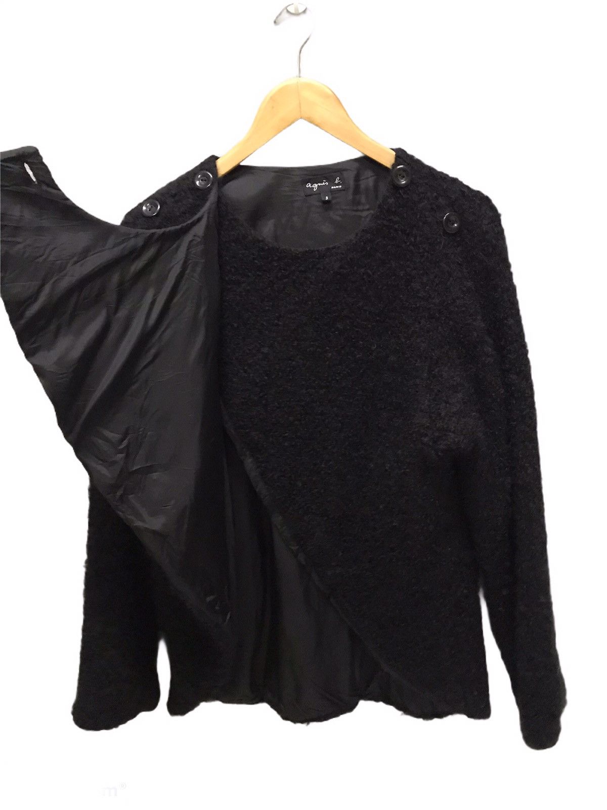 agnes b. Agnes B cross button sweater jacket Size US L / EU 52-54 / 3 - 6 Thumbnail