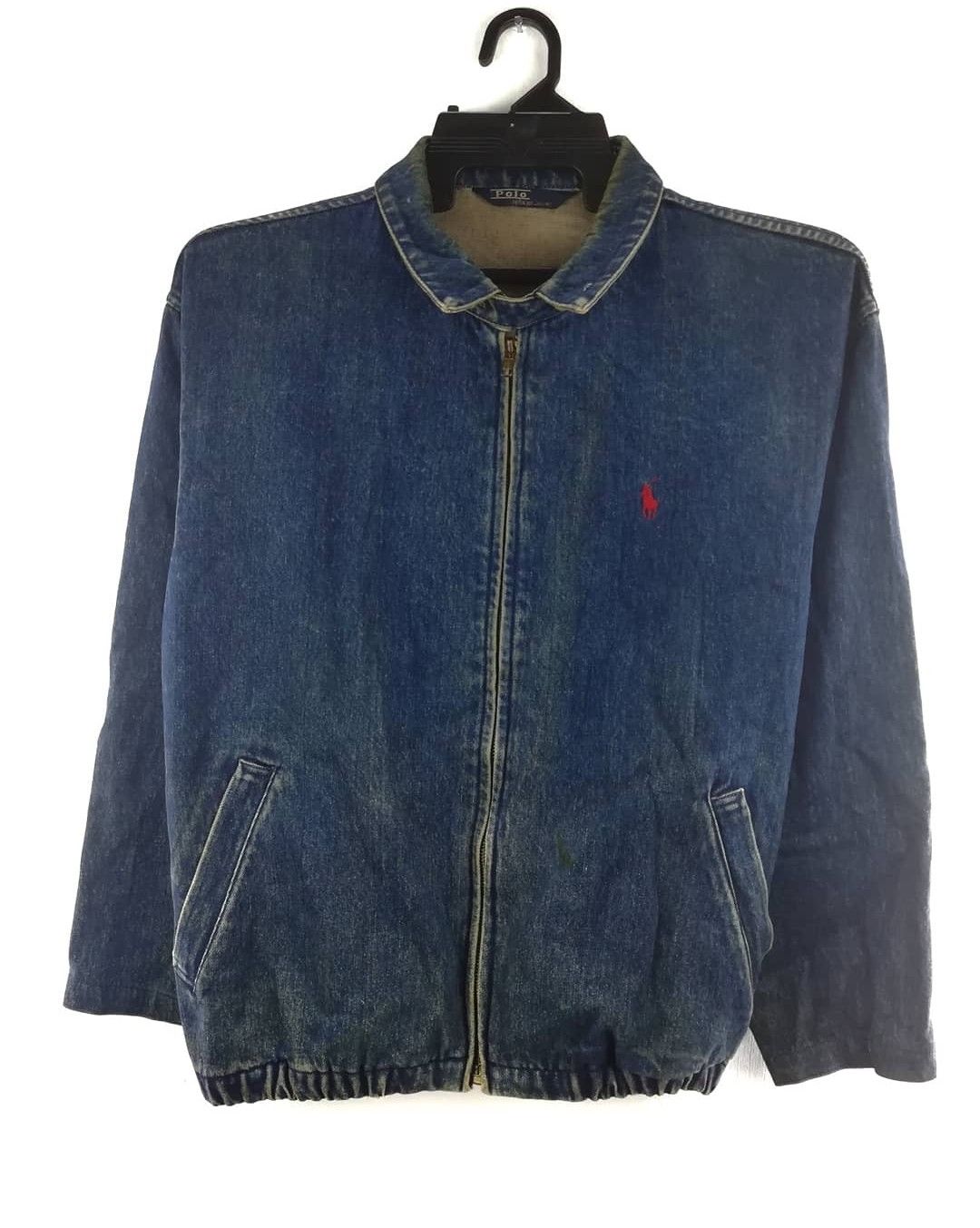 Polo Ralph Lauren × Ralph Lauren × Vintage Vintage Polo Ralph Lauren Denim Zip Jacket Jean Size US M / EU 48-50 / 2 - 1 Thumbnail