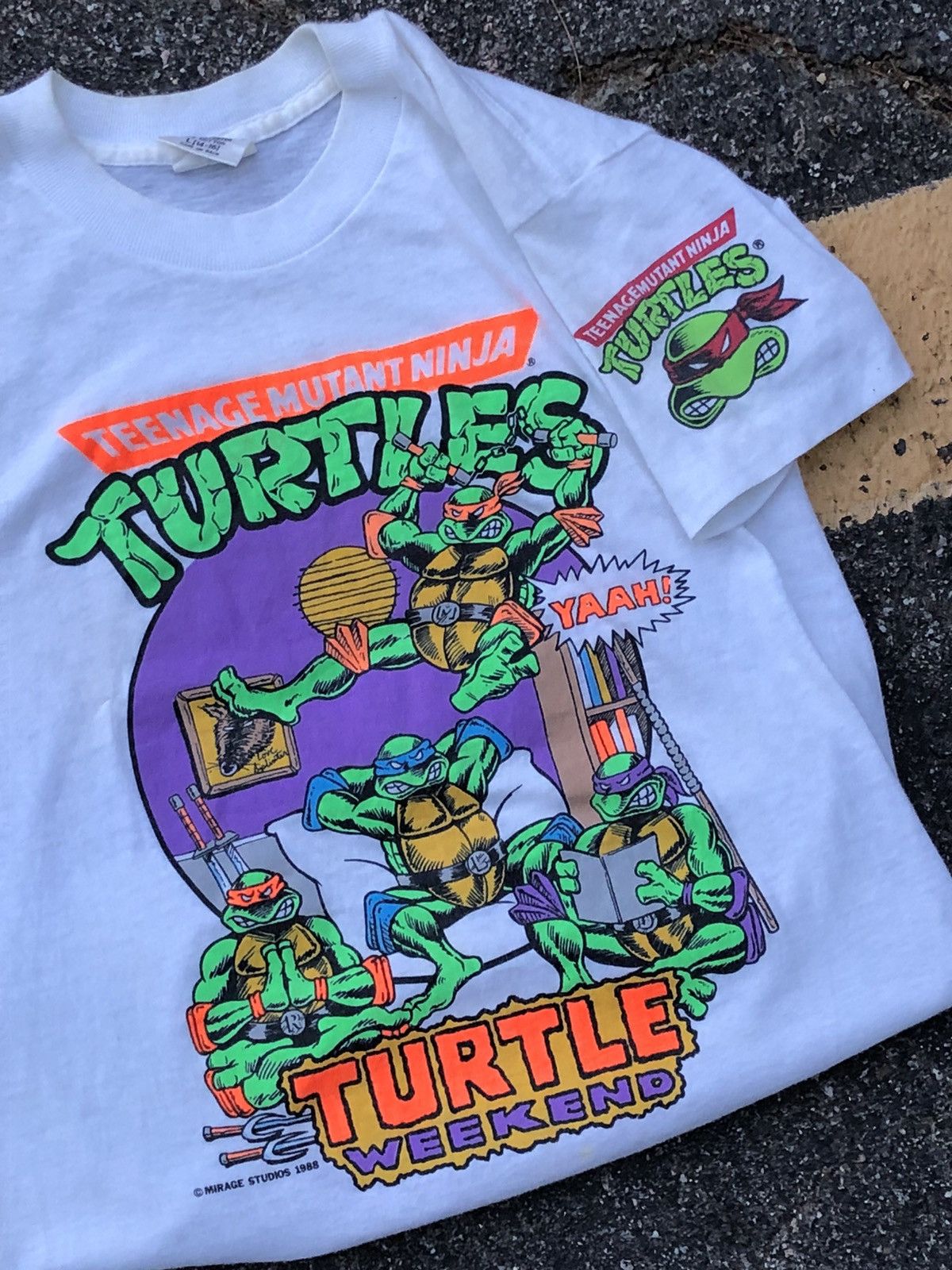 Made In Usa × Movie × Vintage 1988 TMNT Ninja Turtles T
