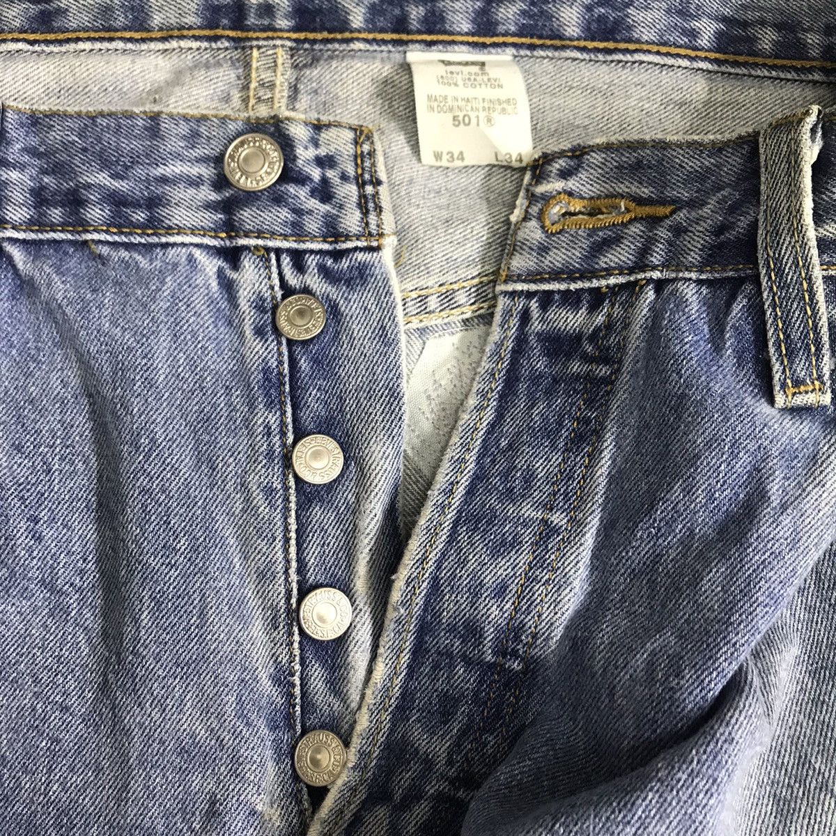 Levi's Vintage Y2K Levi’s 501 denim jeans Size US 34 / EU 50 - 19 Thumbnail