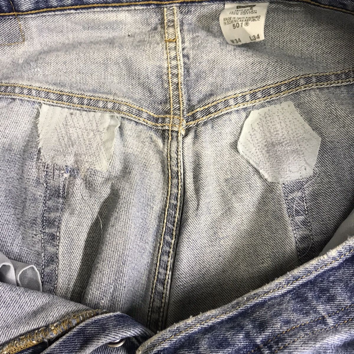 Levi's Vintage Y2K Levi’s 501 denim jeans Size US 34 / EU 50 - 20 Thumbnail