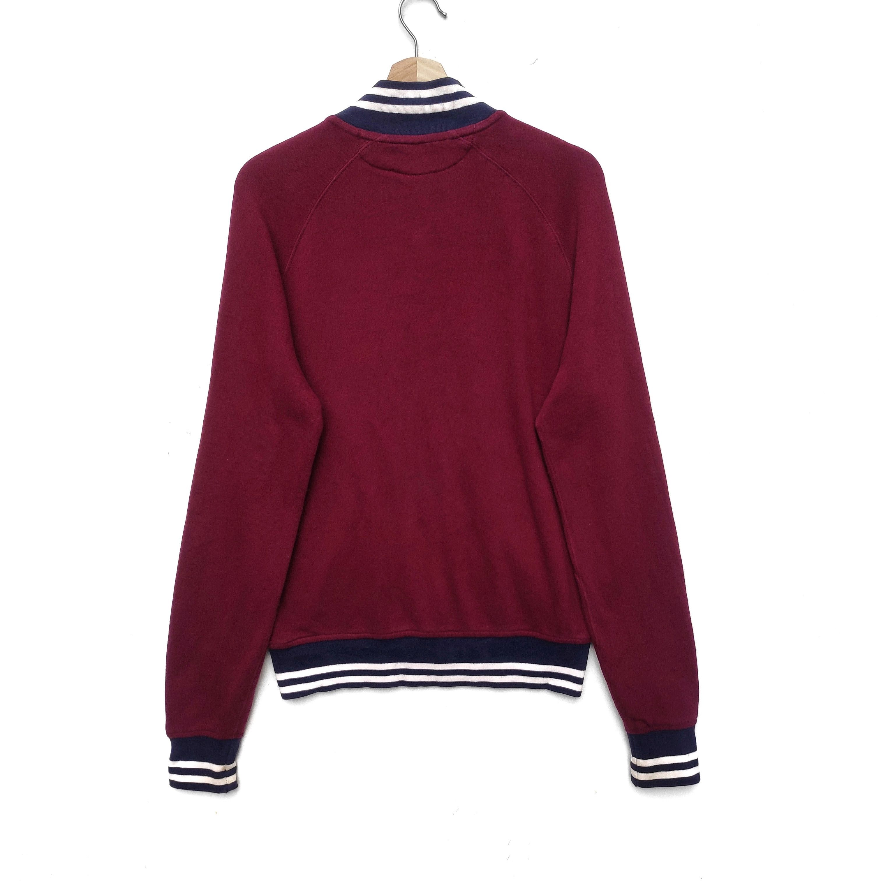 Polo Ralph Lauren × Ralph Lauren × Vintage Vintage POLO RALPH LAUREN Varsity Jacket Medium Maroon Size US M / EU 48-50 / 2 - 2 Thumbnail
