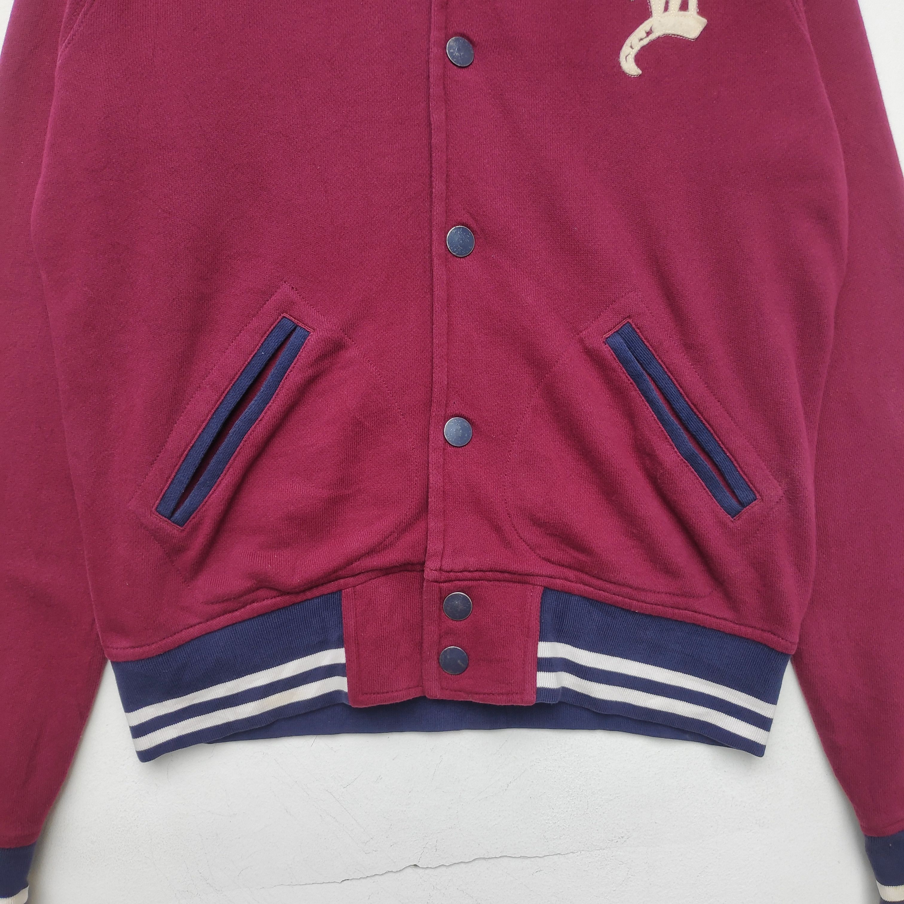 Polo Ralph Lauren × Ralph Lauren × Vintage Vintage POLO RALPH LAUREN Varsity Jacket Medium Maroon Size US M / EU 48-50 / 2 - 5 Thumbnail