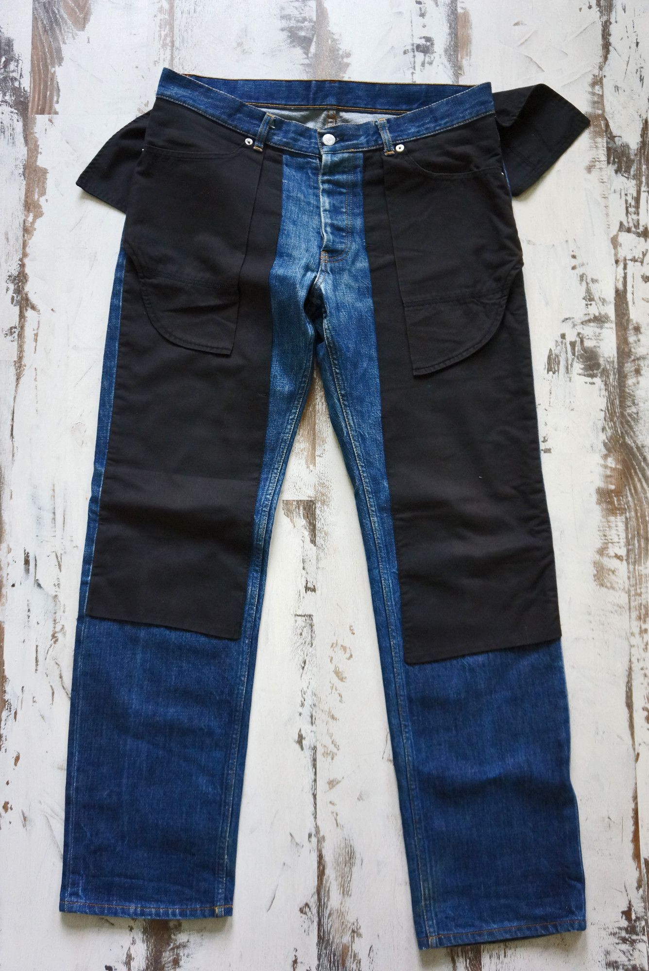 Helmut Lang SS03 Blue Inside Out Jeans | Grailed