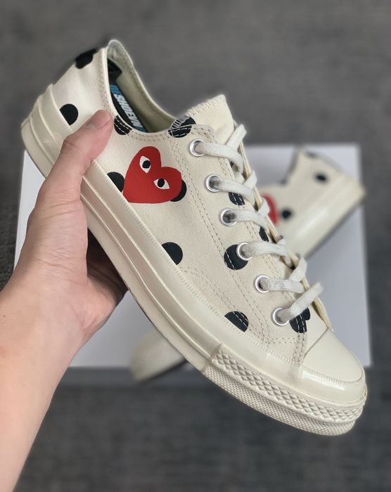 Cdg converse hotsell low polka dot