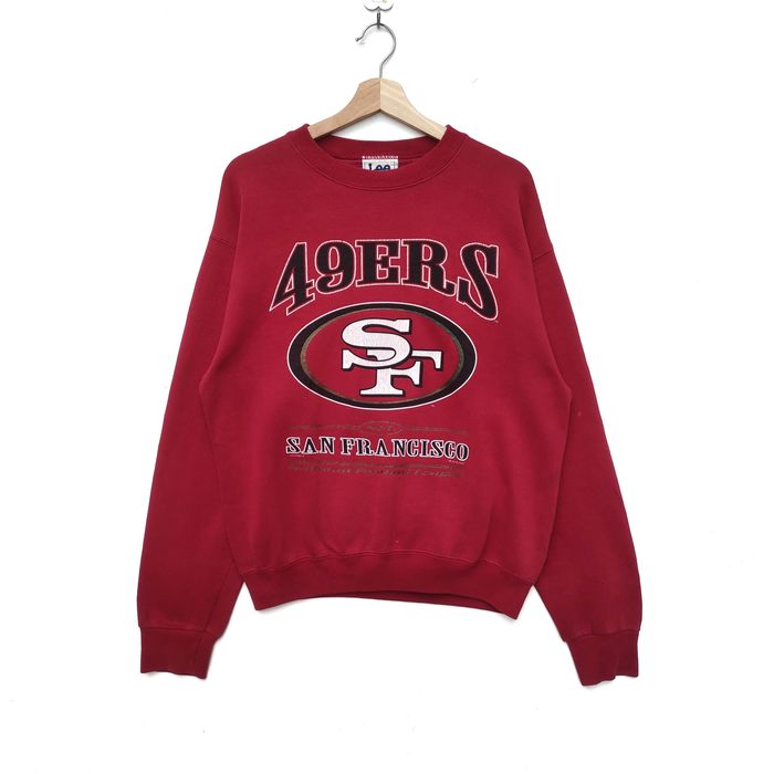 Vintage Vintage San Francisco 49ers Sweatshirt Lee Nutmeg Red Large