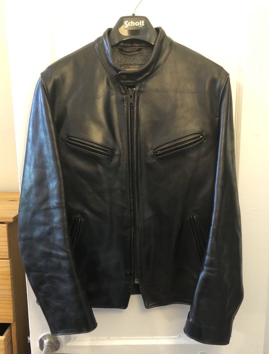 Schott Perfecto P665 Asset Cafe Racer Steerhide Leather Jacket | Grailed