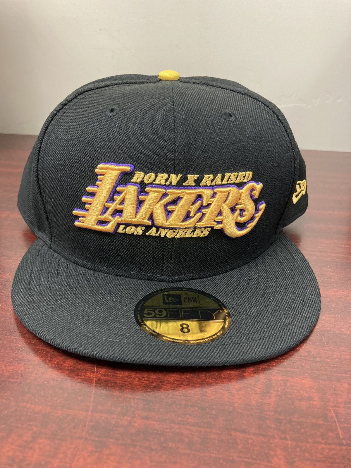 Lakers fitted hat size 8 deals