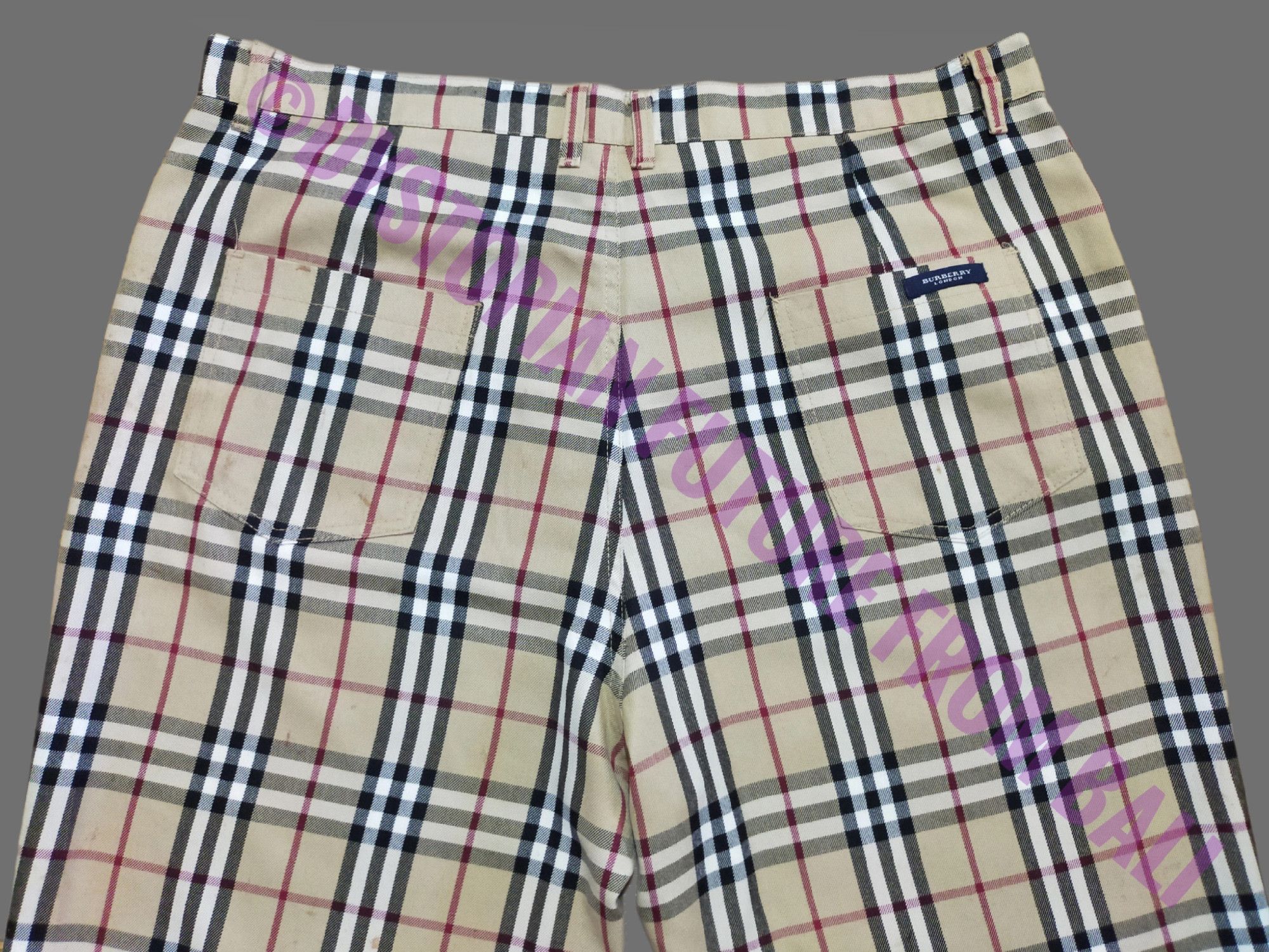 Burberry Vintage Big Size Nova Check Trousers Size US 40 / EU 56 - 7 Thumbnail