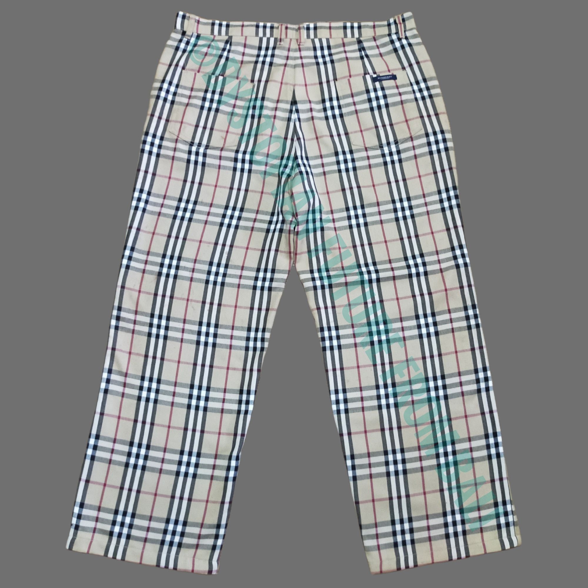 Burberry Vintage Big Size Nova Check Trousers Size US 40 / EU 56 - 2 Thumbnail