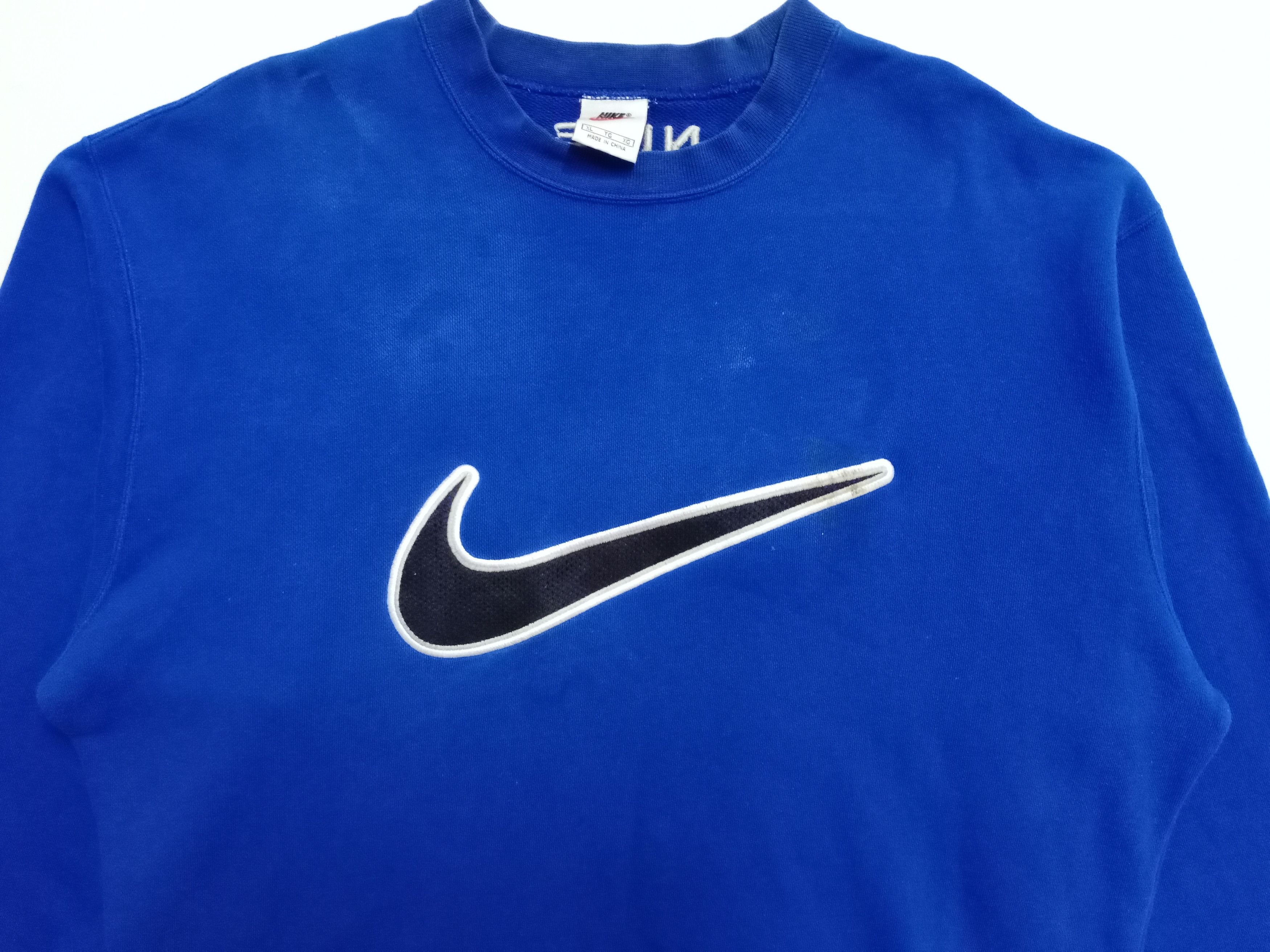 Nike × Vintage 💥NEEDGONETODAY💥Vintage Nike Big Logo Spell out Sweatshirt Size US L / EU 52-54 / 3 - 8 Thumbnail