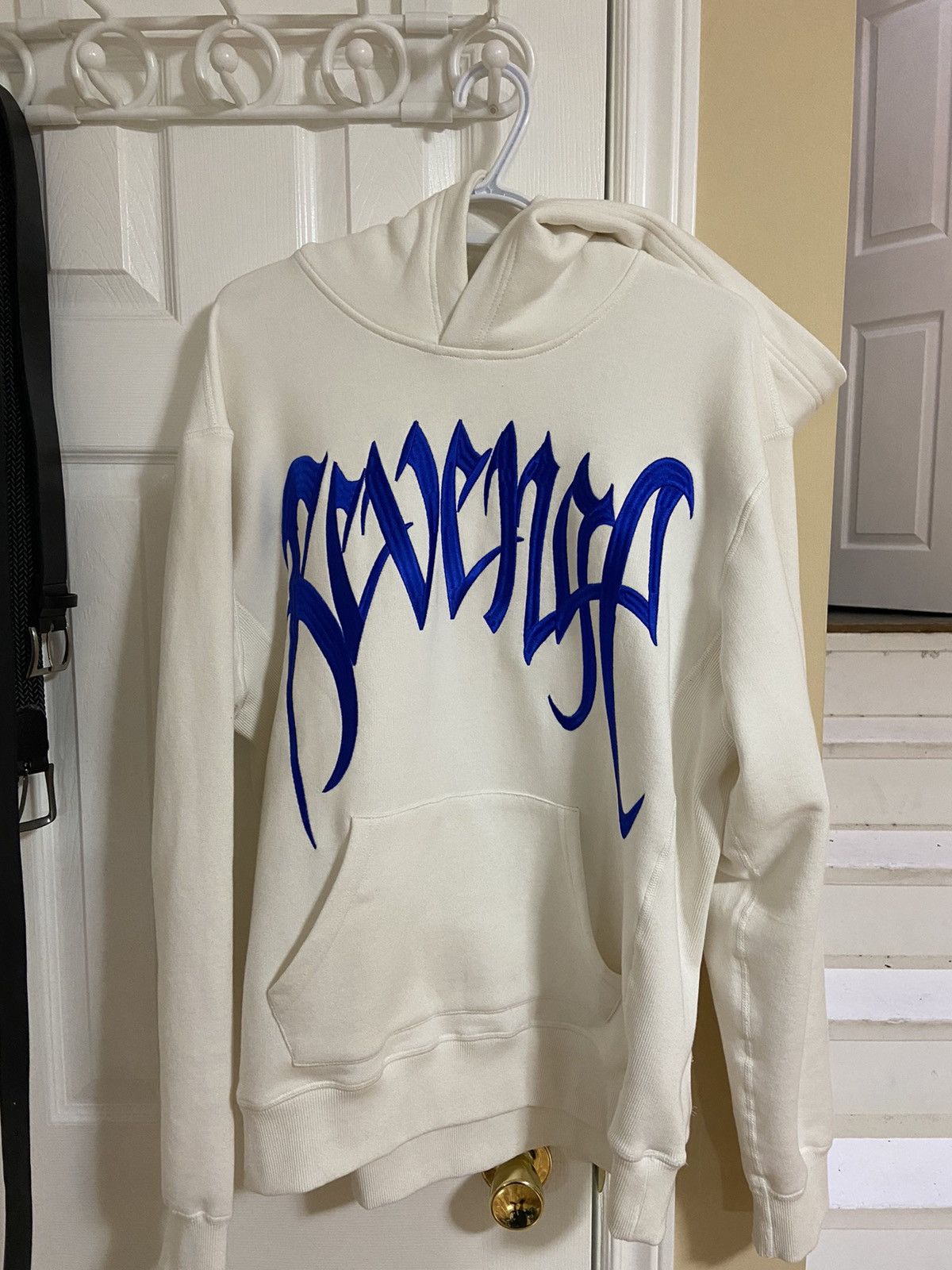 Revenge Revenge Cream Embroidered Hoodie Size US L / EU 52-54 / 3 - 1 Thumbnail