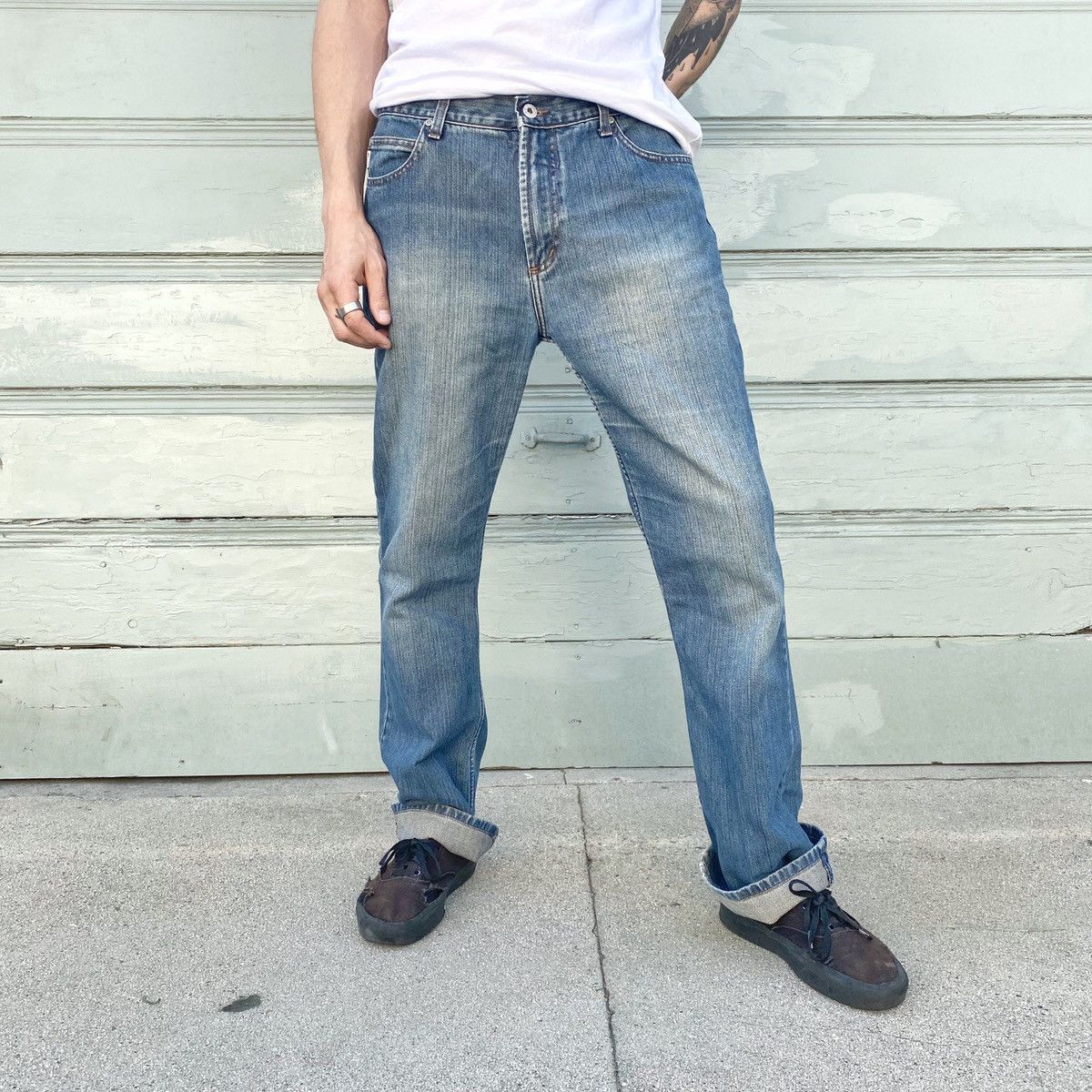 Guess Vintage Guess Medium Wash Jeans Size US 32 / EU 48 - 1 Thumbnail