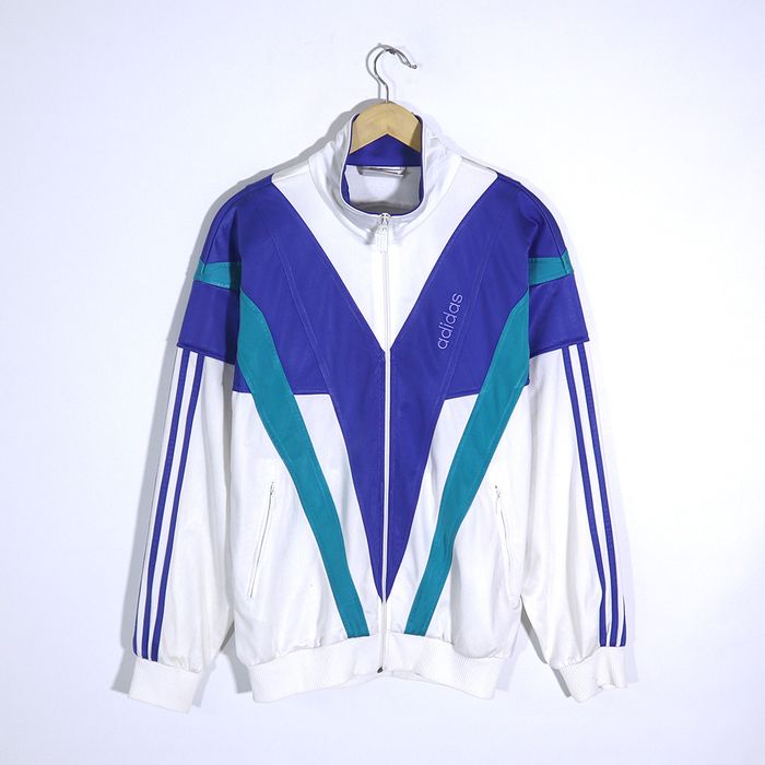 Adidas Vintage 90s ADIDAS Color Block Windbreaker Track Jacket Grailed