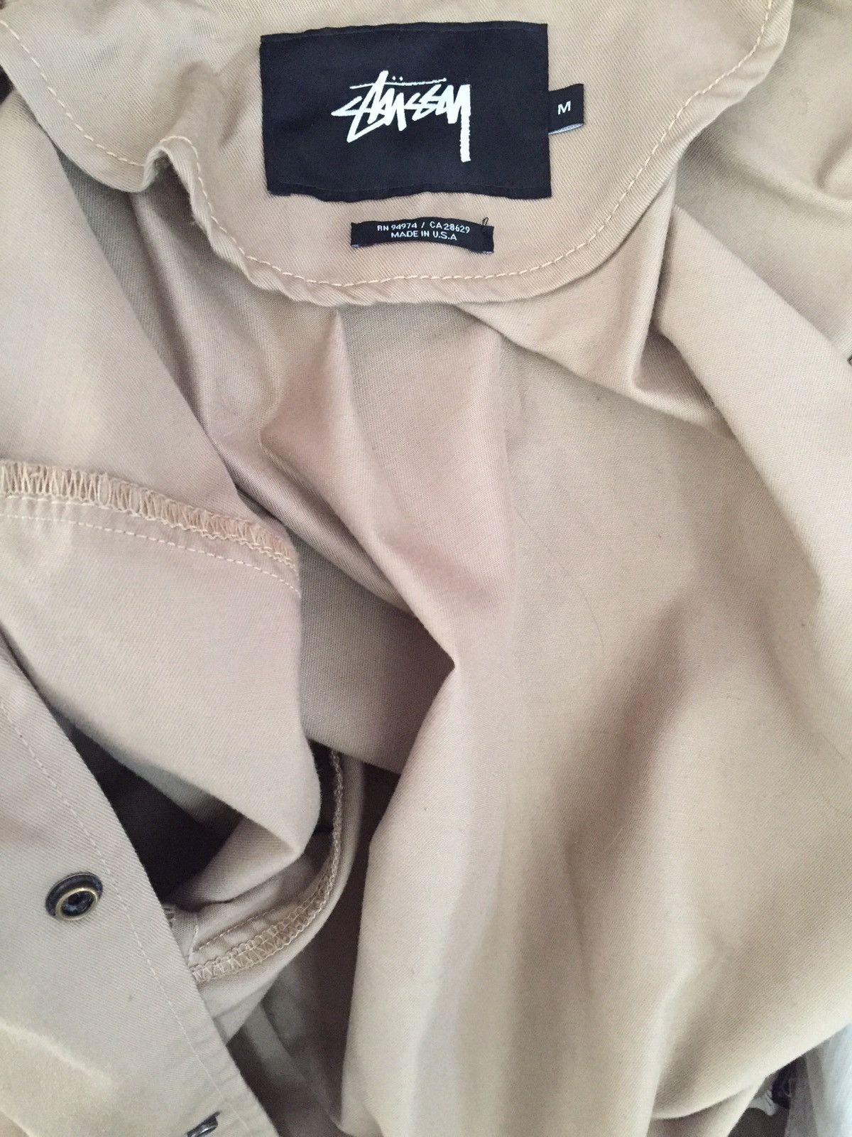 Stussy Stussy Made in California Coach Jacket Beige Tan Size US M / EU 48-50 / 2 - 4 Thumbnail