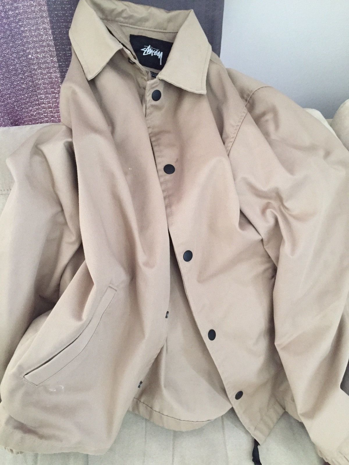 Stussy Stussy Made in California Coach Jacket Beige Tan Size US M / EU 48-50 / 2 - 2 Thumbnail