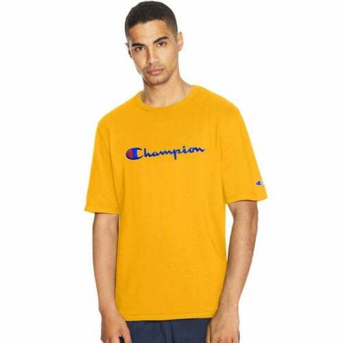 Champion Champion Heritage GOLD YELLOW Embroidered Logo Tee Size L Grailed