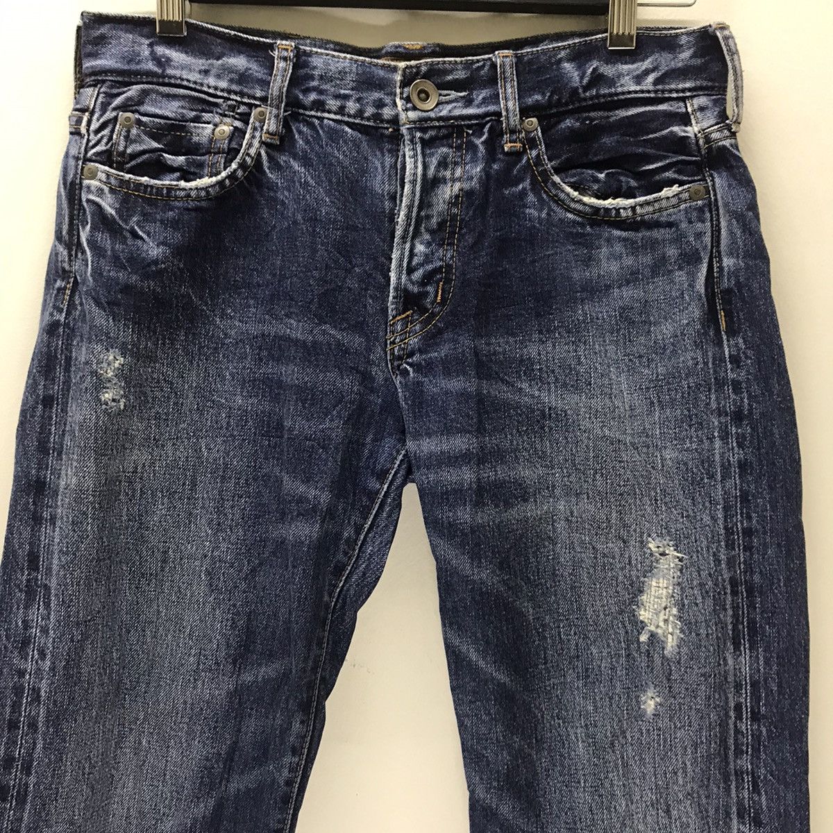 GOA GOA Distressed Denim Cropped Jeans Size US 29 - 3 Thumbnail