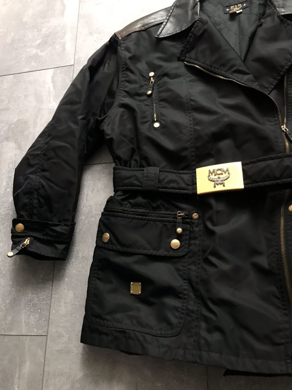 MCM MCM biker Jacket nylon leather woman Size XS / US 0-2 / IT 36-38 - 6 Thumbnail