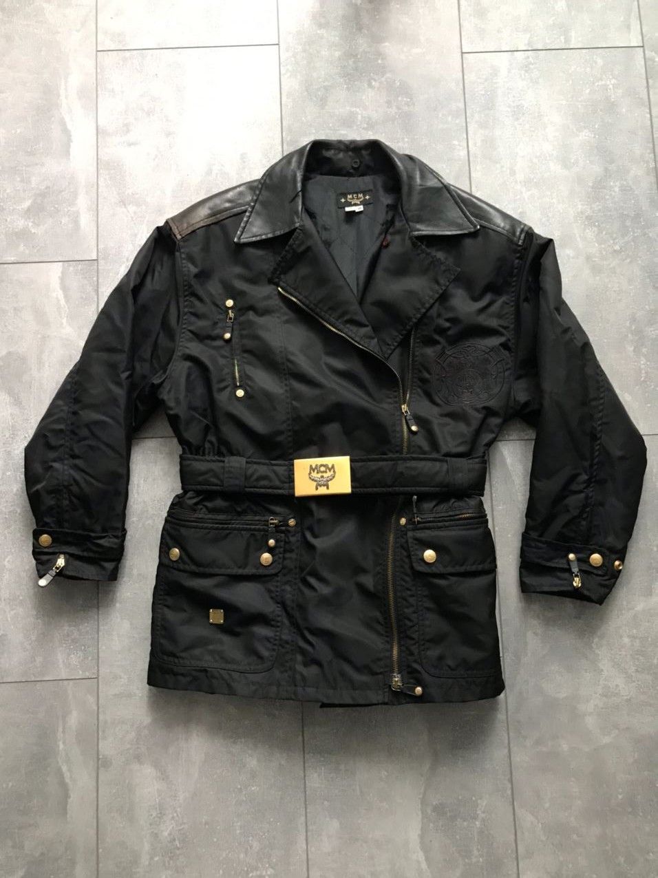 MCM MCM biker Jacket nylon leather woman Size XS / US 0-2 / IT 36-38 - 1 Thumbnail
