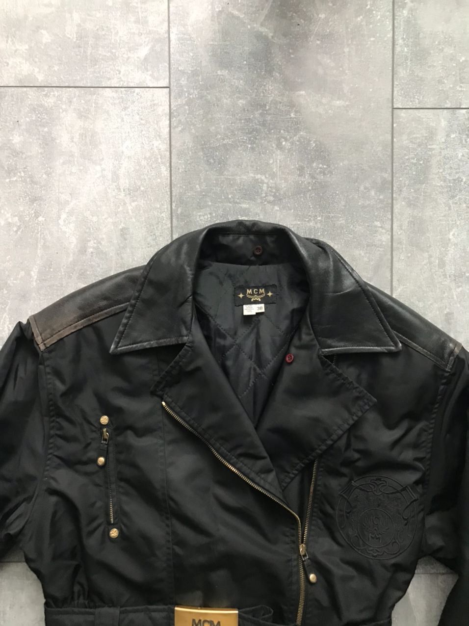 MCM MCM biker Jacket nylon leather woman Size XS / US 0-2 / IT 36-38 - 4 Thumbnail