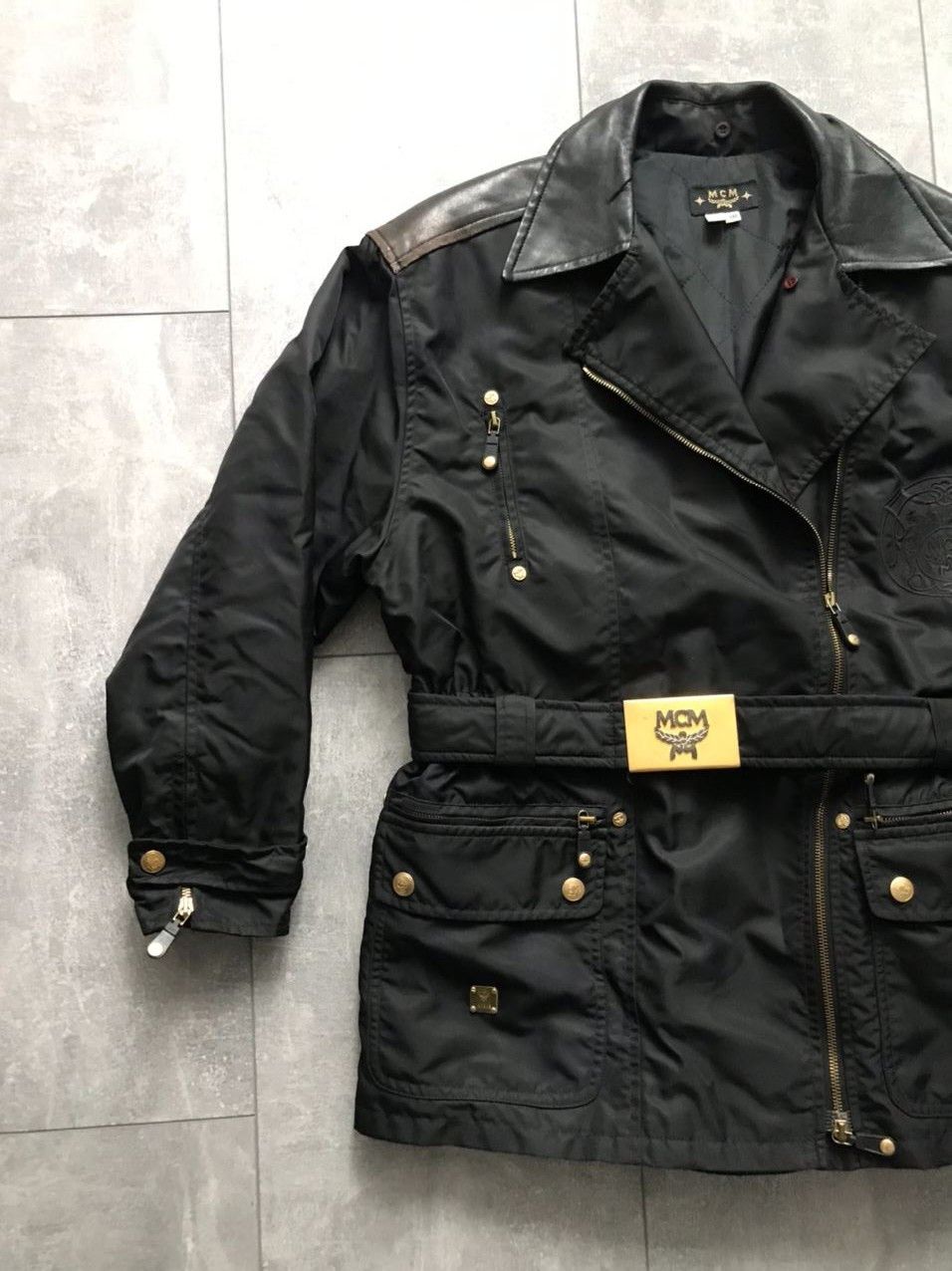 MCM MCM biker Jacket nylon leather woman Size XS / US 0-2 / IT 36-38 - 2 Thumbnail