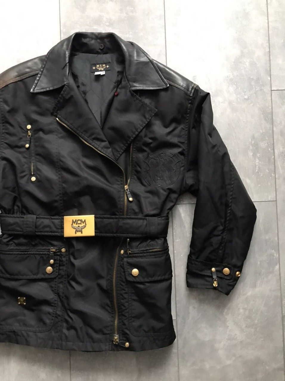 MCM MCM biker Jacket nylon leather woman Size XS / US 0-2 / IT 36-38 - 3 Thumbnail