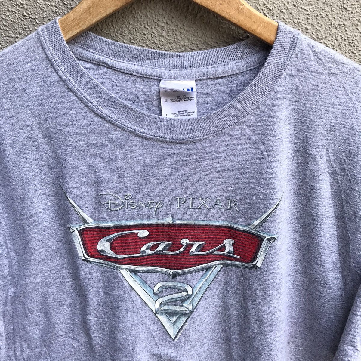Vintage Vintage CARS 2 movie pixar cartoons legend tee Size US L / EU 52-54 / 3 - 3 Thumbnail