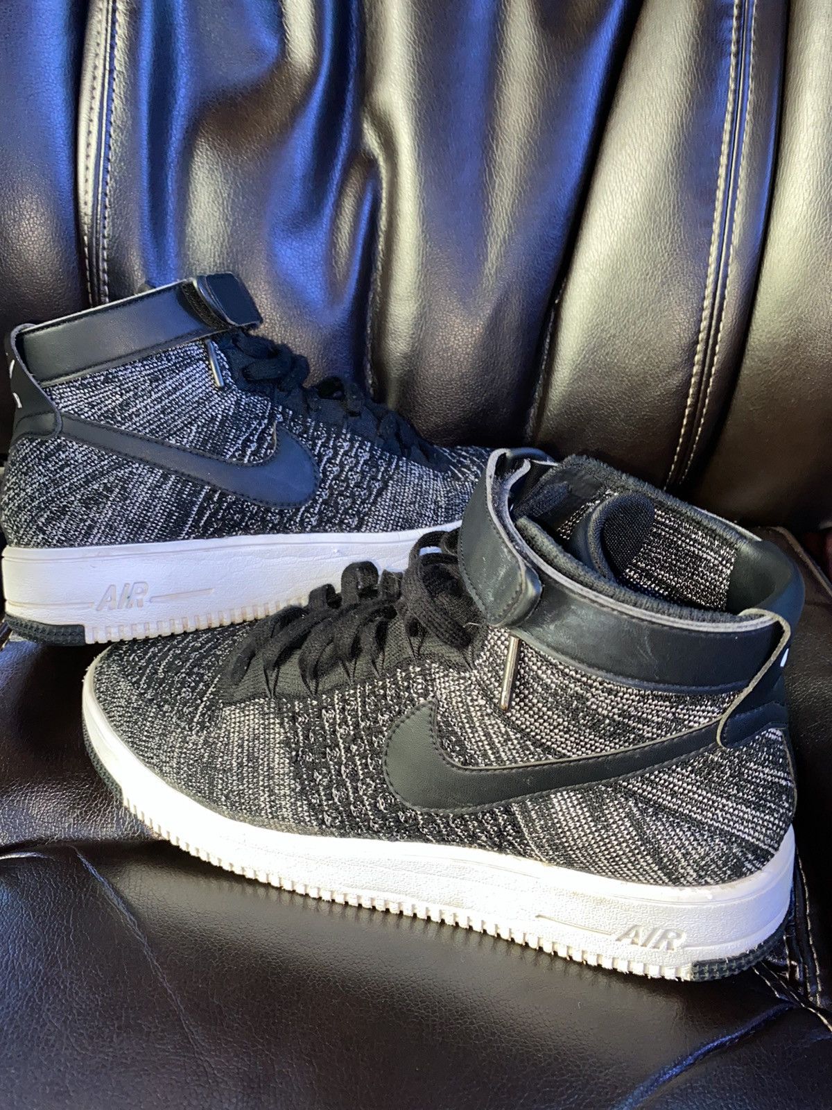 Nike Air Force 1 Ultra Flyknit Mid Oreo Grailed
