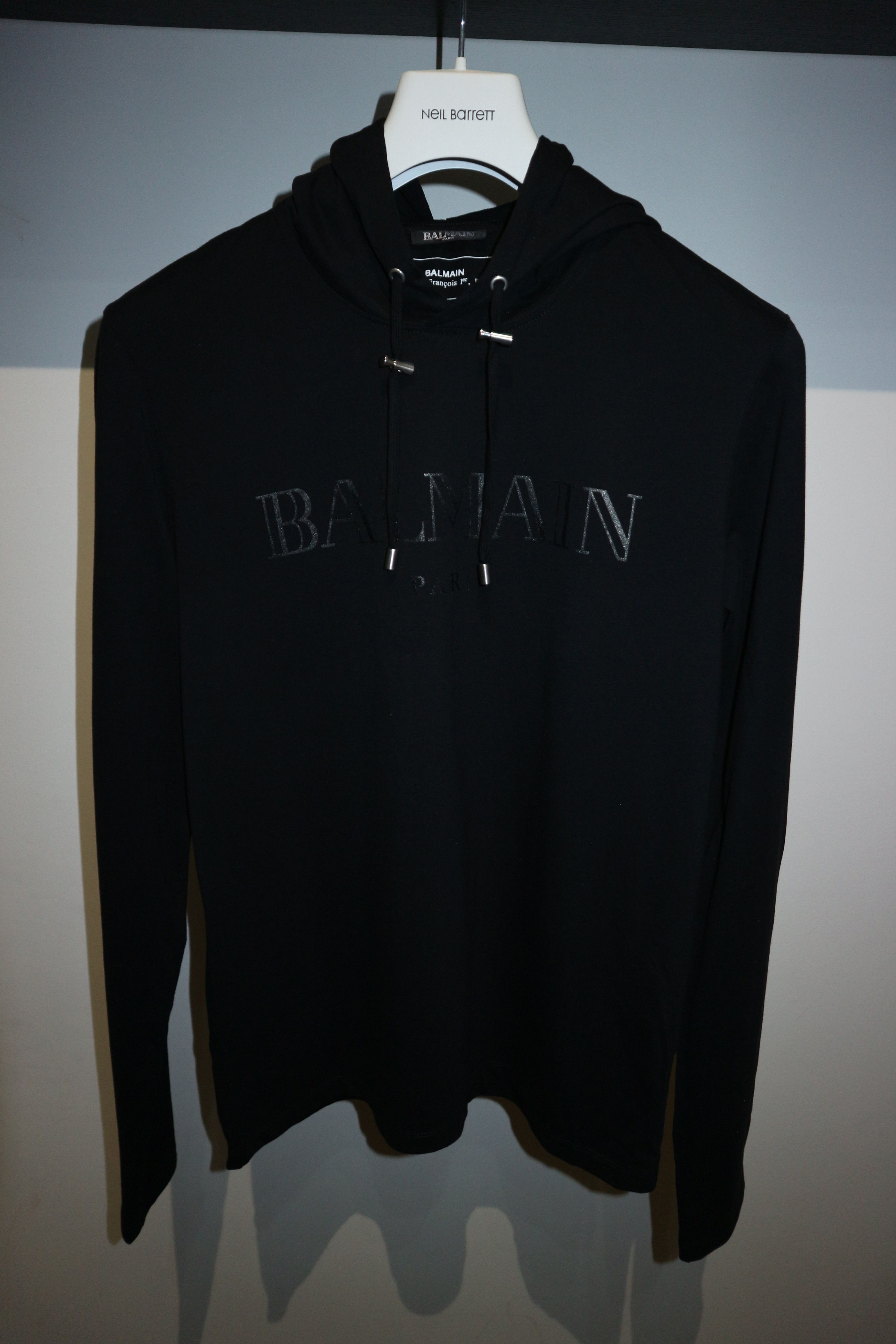 Balmain classic logo print hooded t-shirt Size US M / EU 48-50 / 2 - 1 Thumbnail