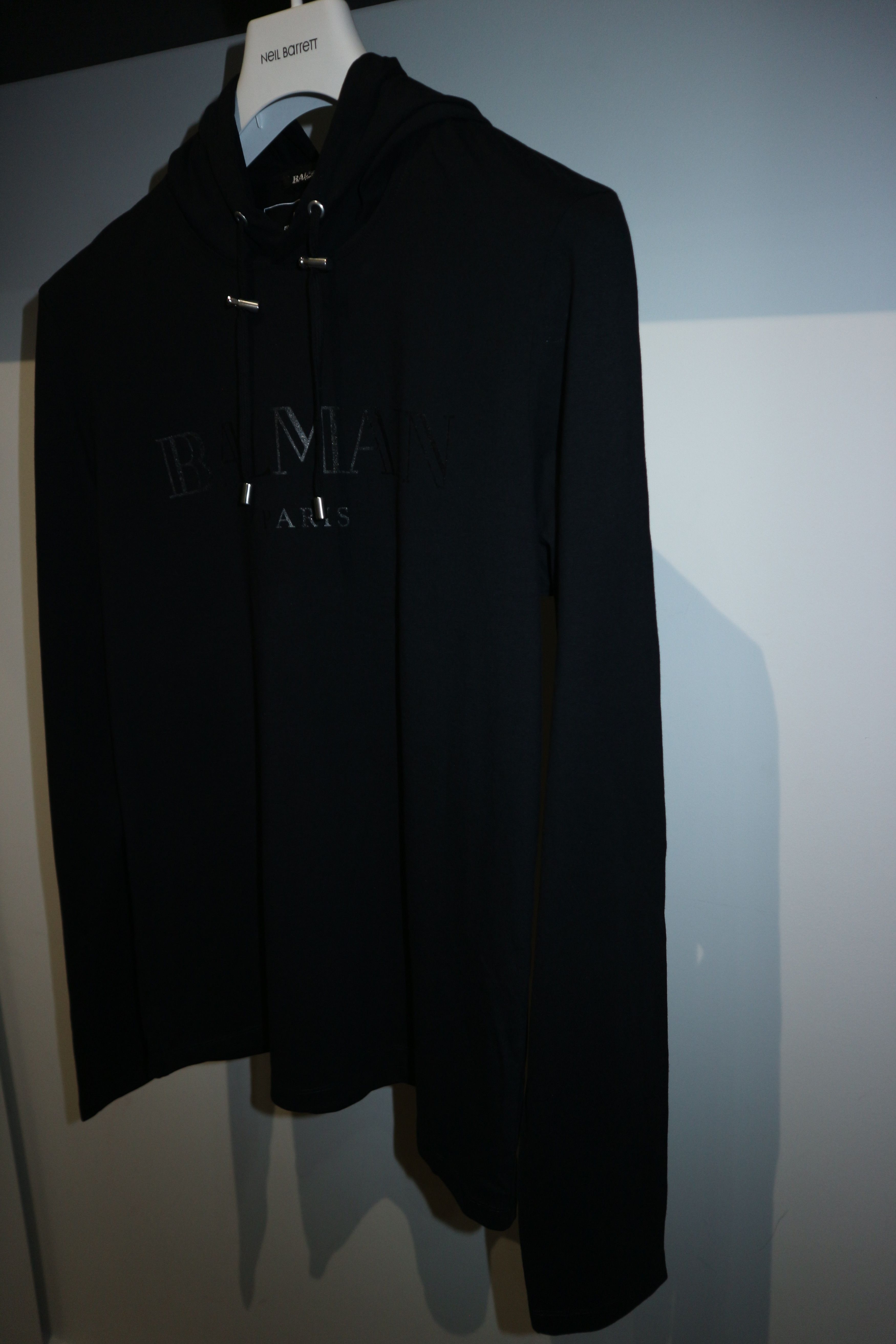 Balmain classic logo print hooded t-shirt Size US M / EU 48-50 / 2 - 2 Thumbnail