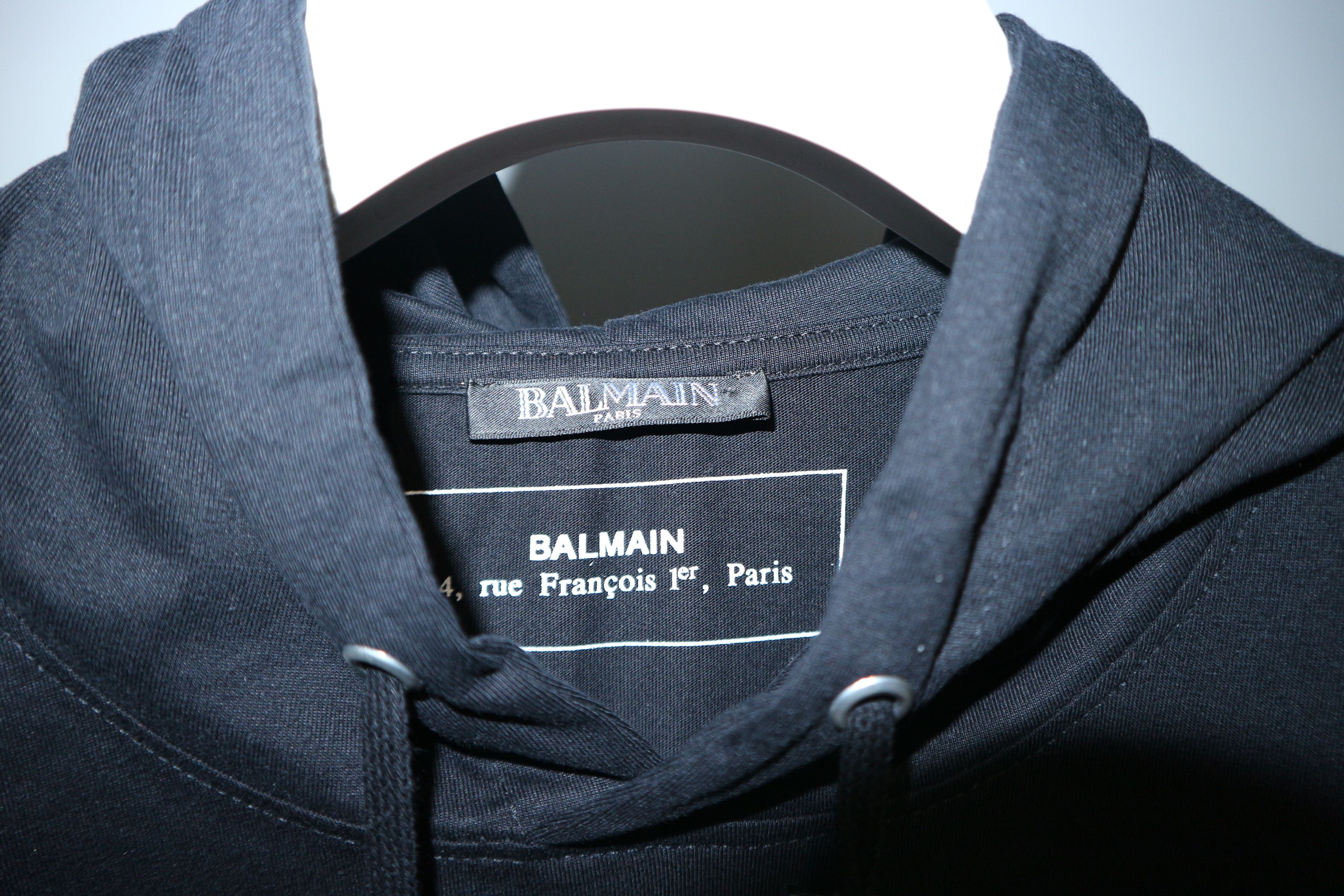 Balmain classic logo print hooded t-shirt Size US M / EU 48-50 / 2 - 4 Thumbnail