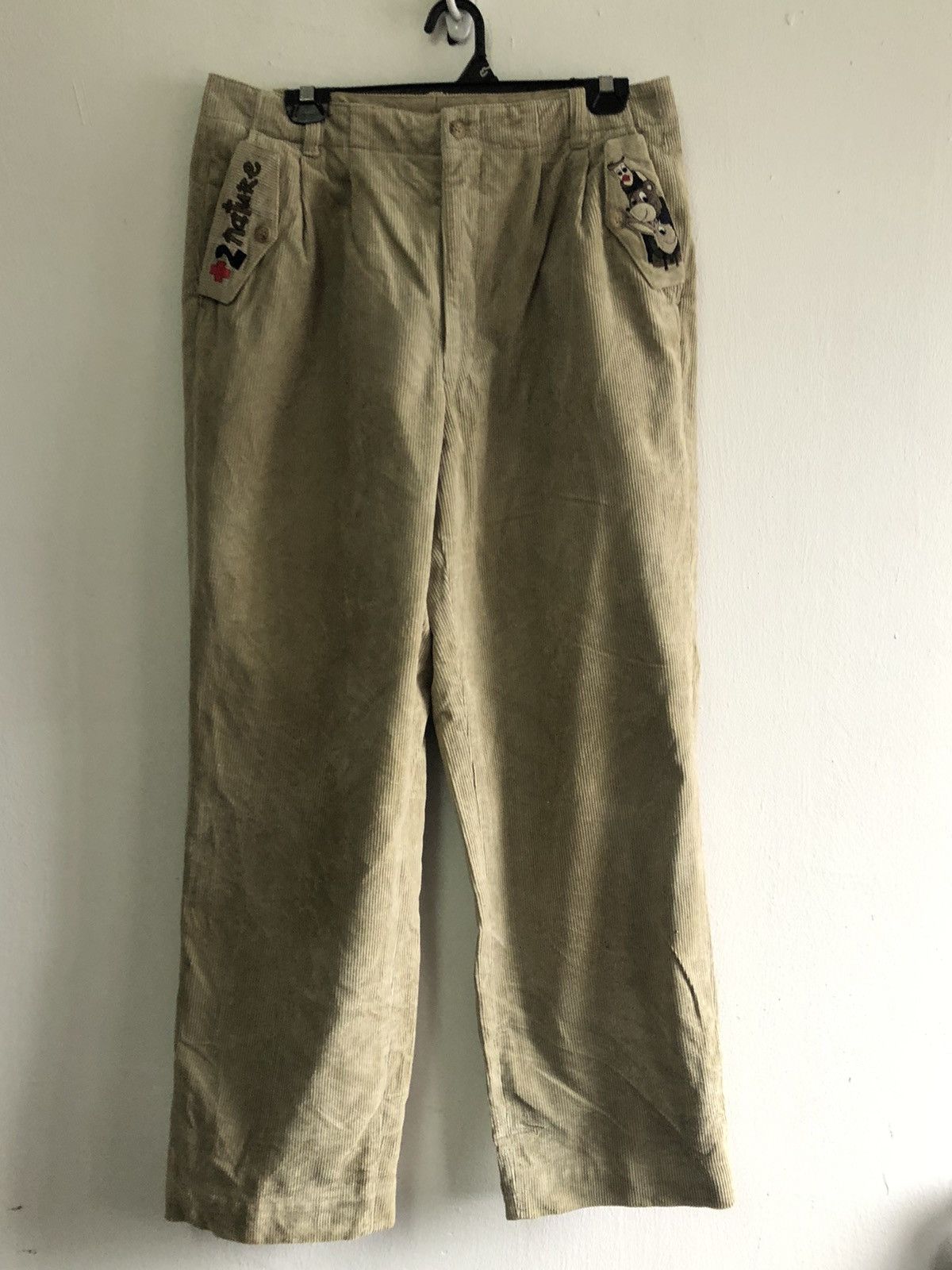 Jean Charles De Castelbajac CASTELBAJAC +2 Nature Corduroy Pants Size US 33 - 1 Thumbnail