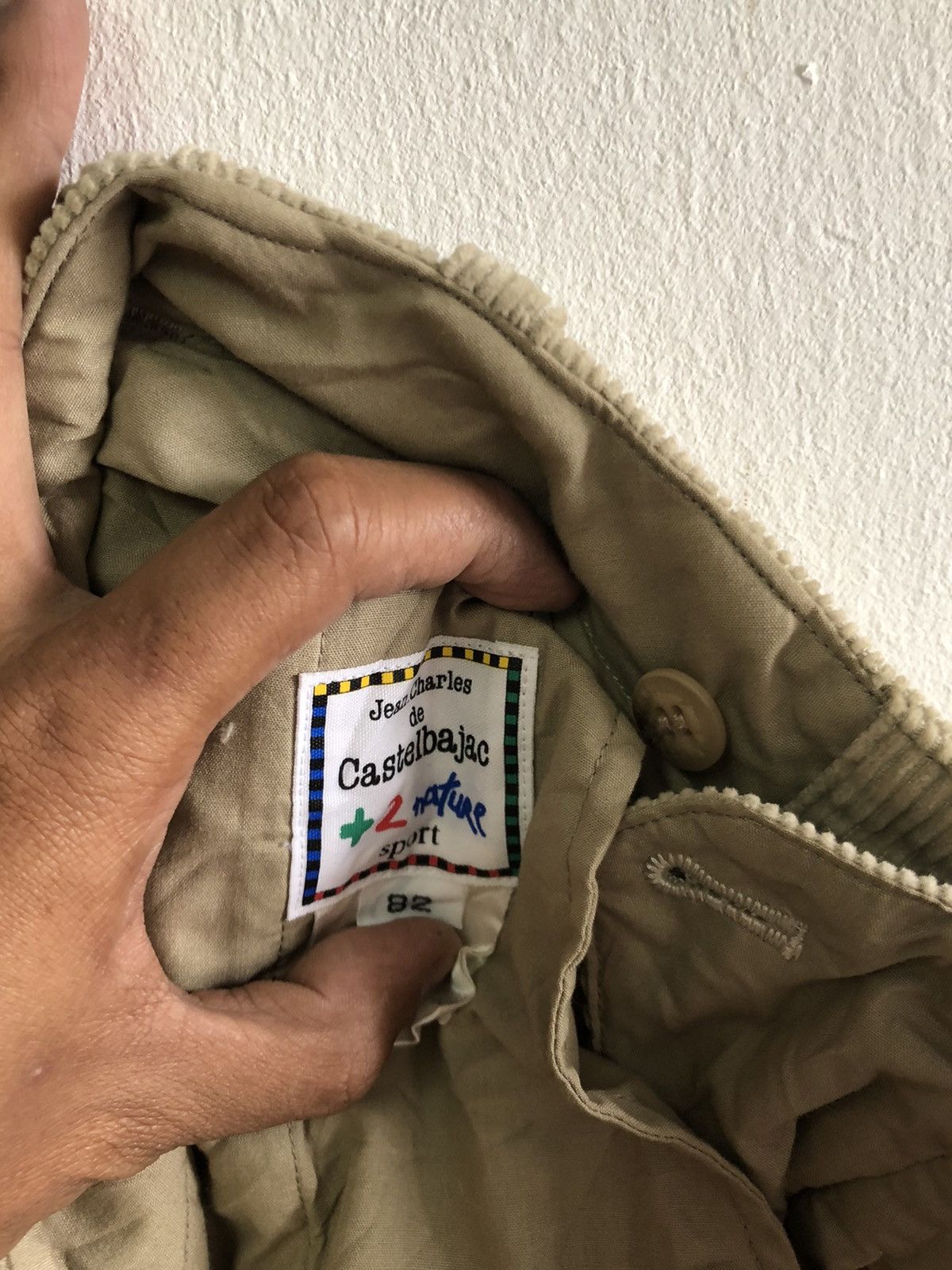 Jean Charles De Castelbajac CASTELBAJAC +2 Nature Corduroy Pants Size US 33 - 6 Thumbnail